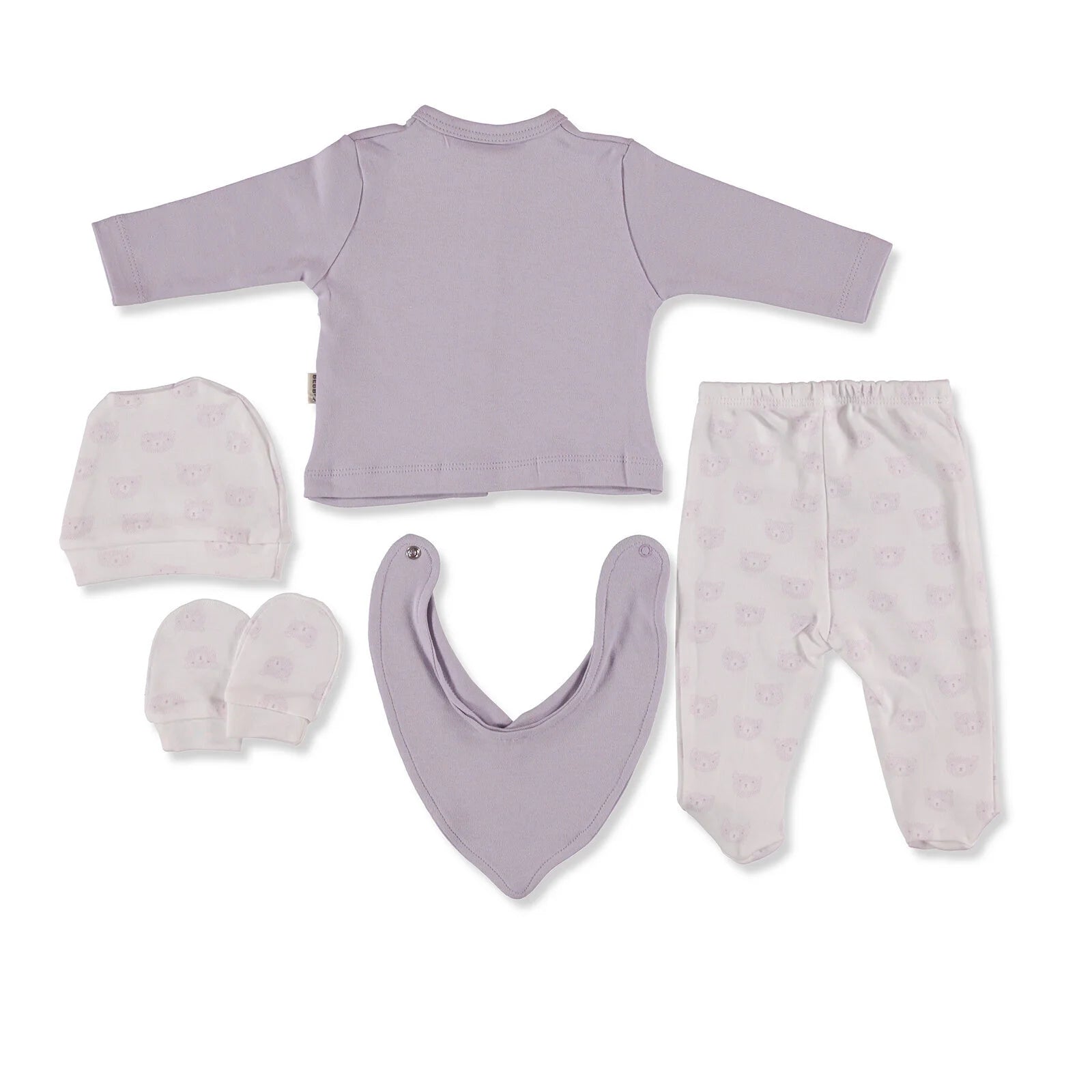 Bebbek Baby Girl 5 Pcs Newborn Starter Set - Purple - ebebek - Black Friday