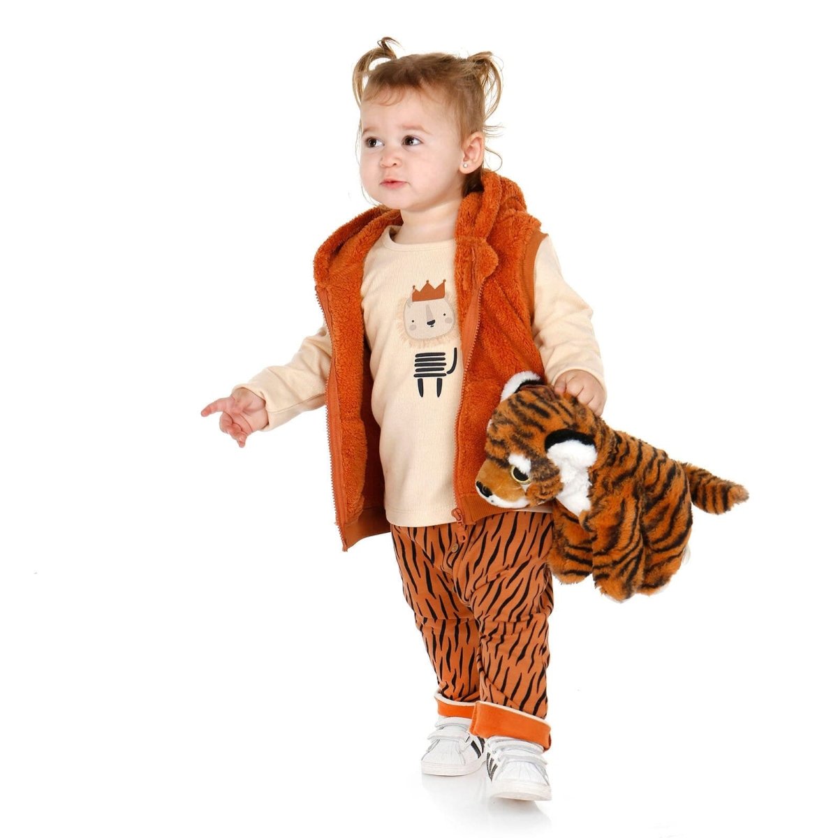 HelloBaby Sweatshirt - Vest - Bottom - Brown - HelloBaby - ebebek