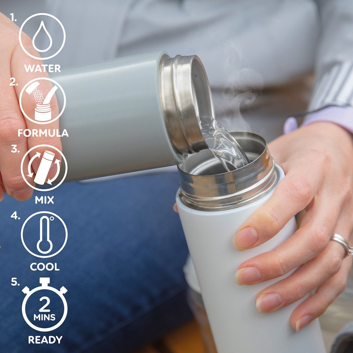 Nuby RapidCool Formula Feeding Kit - ebebek - Black Friday