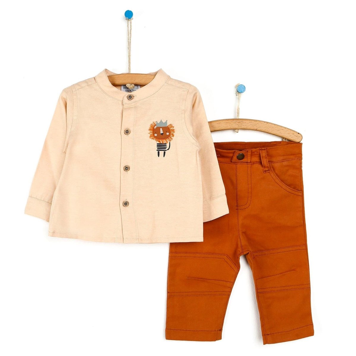 HelloBaby Shirt - Pants - Cardigan - Brown - ebebek - Black Friday