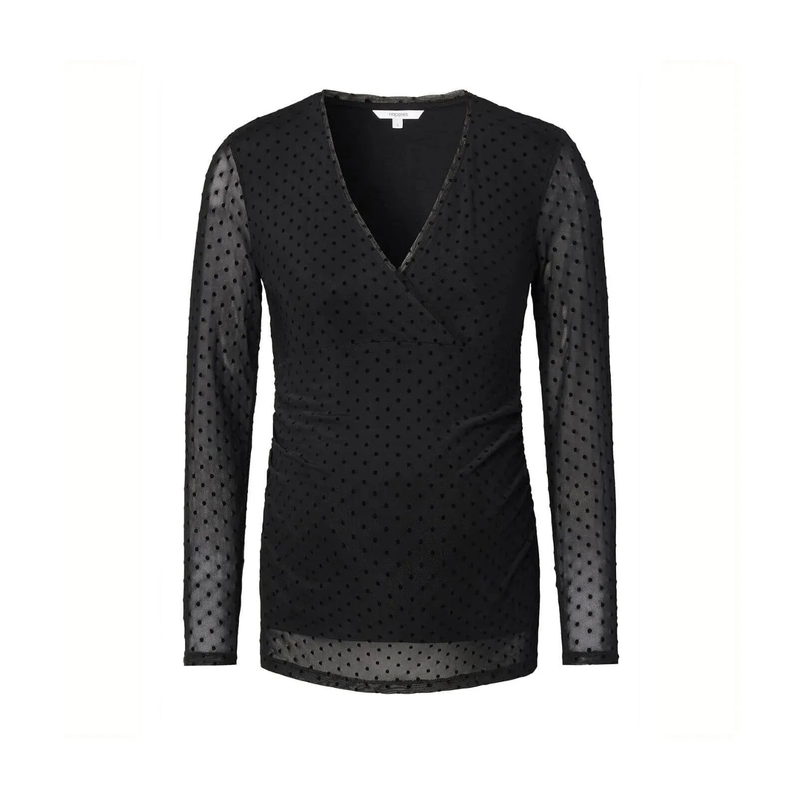 Noppies Top Olean Nursing Long Sleeve Allover Print - Black - ebebek - Black Friday