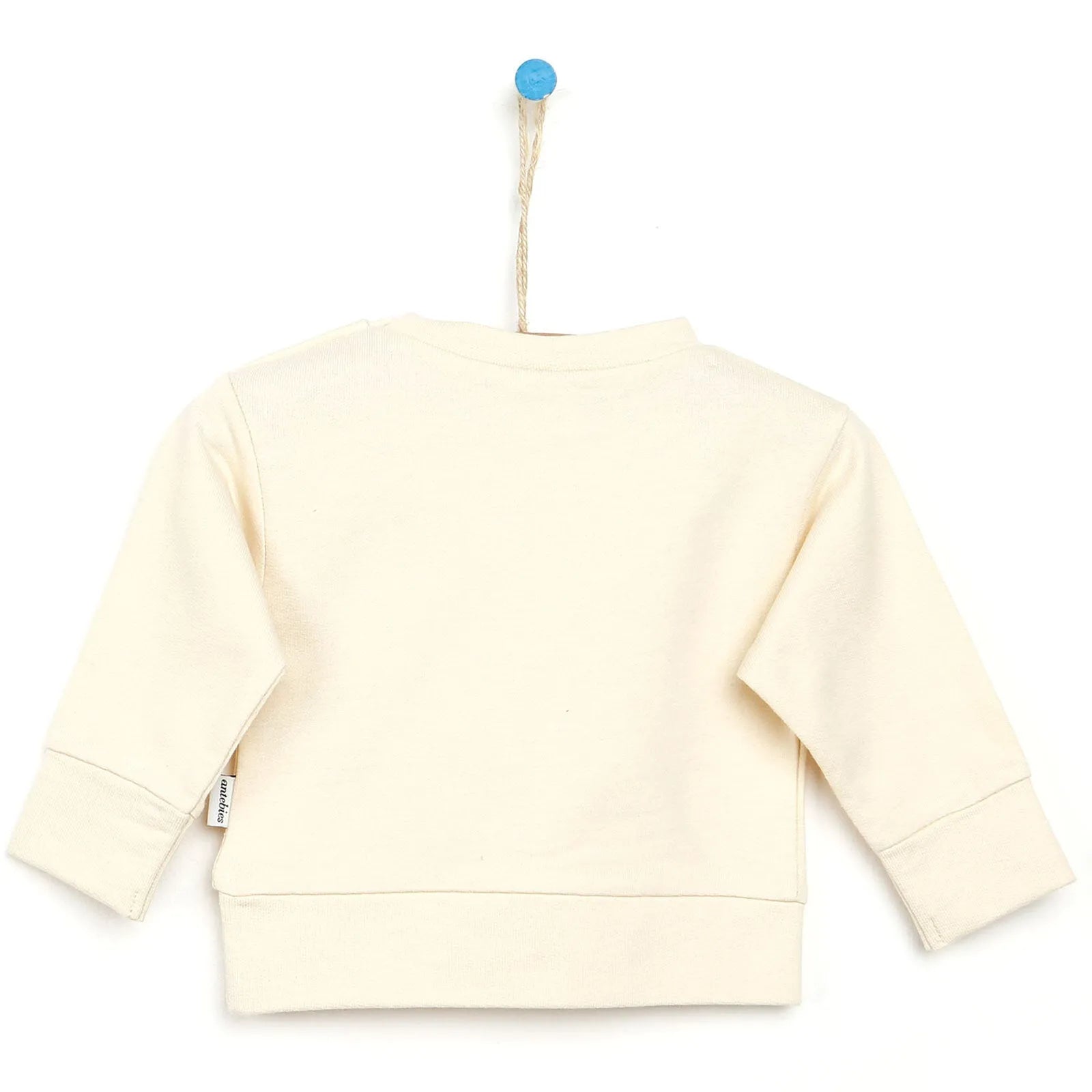 Antebies Newborn Cheetah Organic Sweatshirt - Beige - ebebek - Black Friday