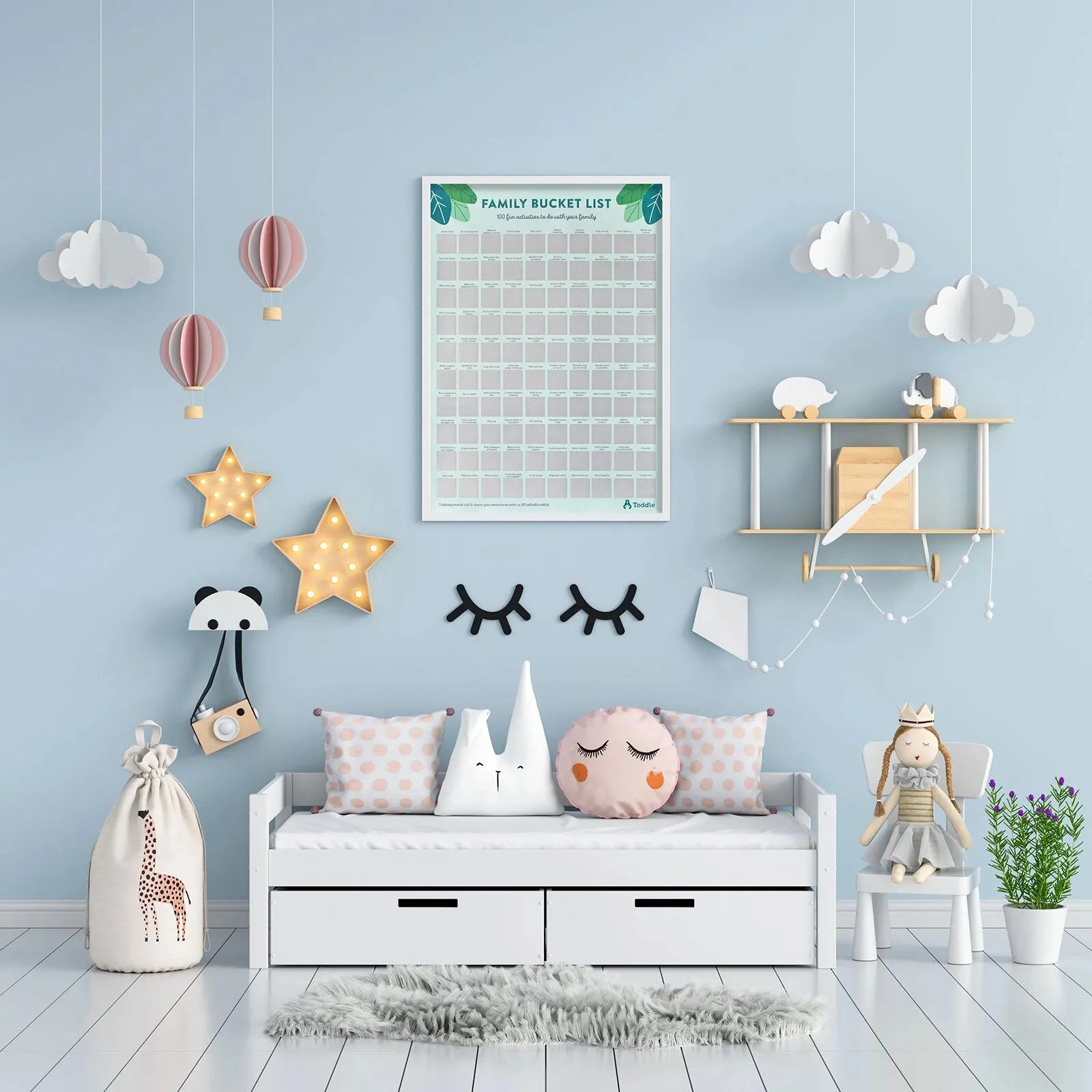Toddle born Wild A2 100 Activity Bucket List Poster - ebebek - Black Friday