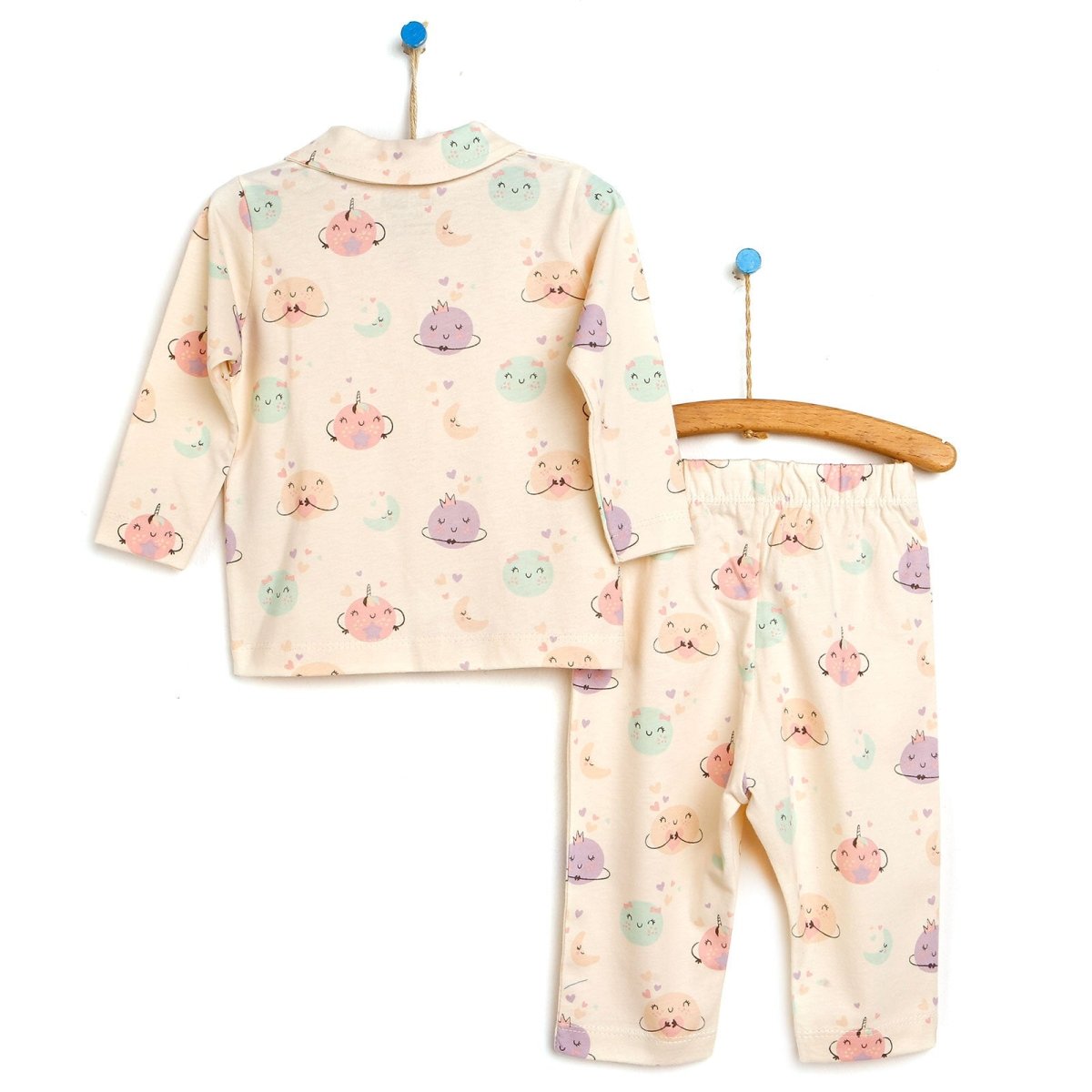 HelloBaby Basic Baby Girl Pyjamas Set - Ecru - ebebek - Black Friday