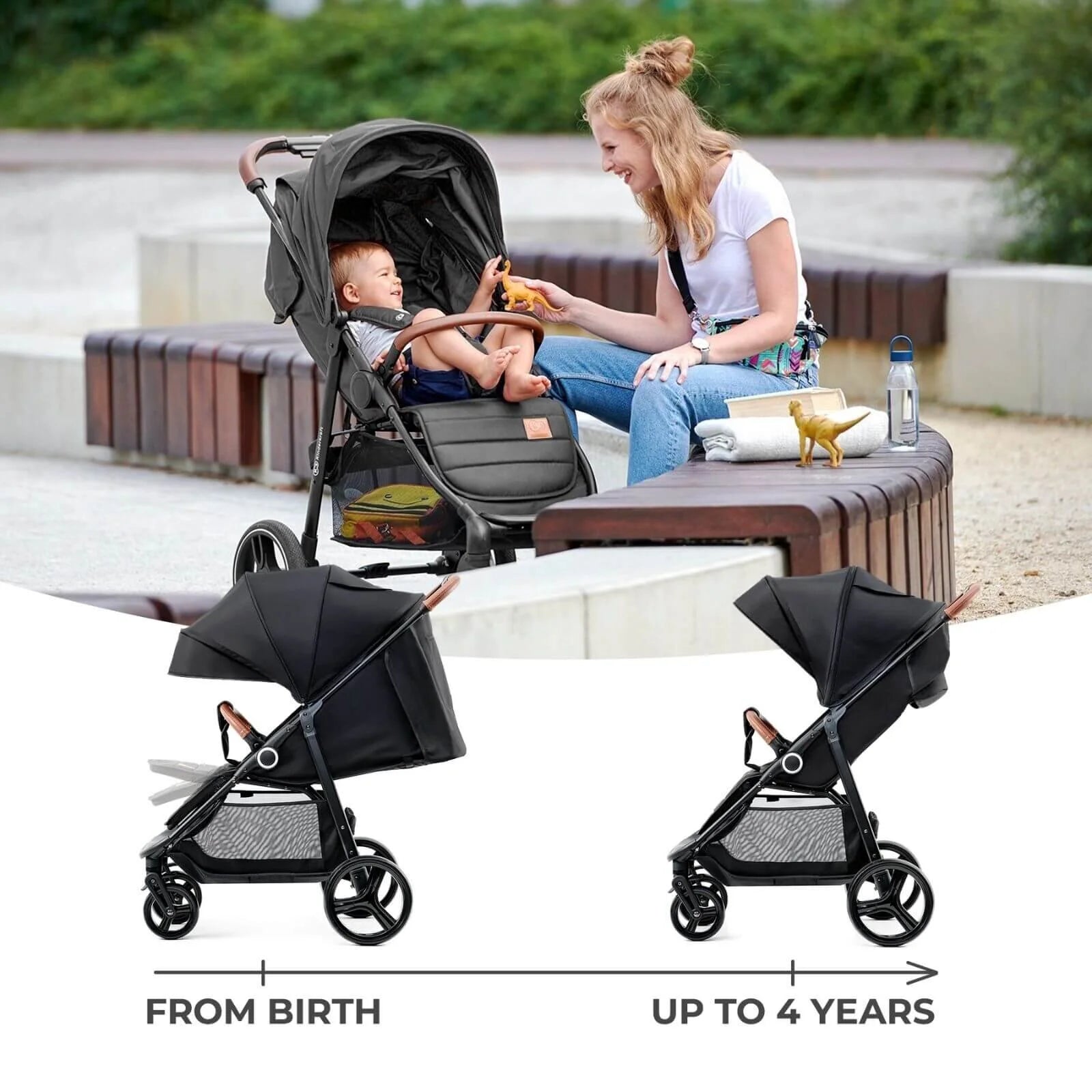 Kinderkraft Grande Plus Baby Stroller - Black - ebebek - Black Friday