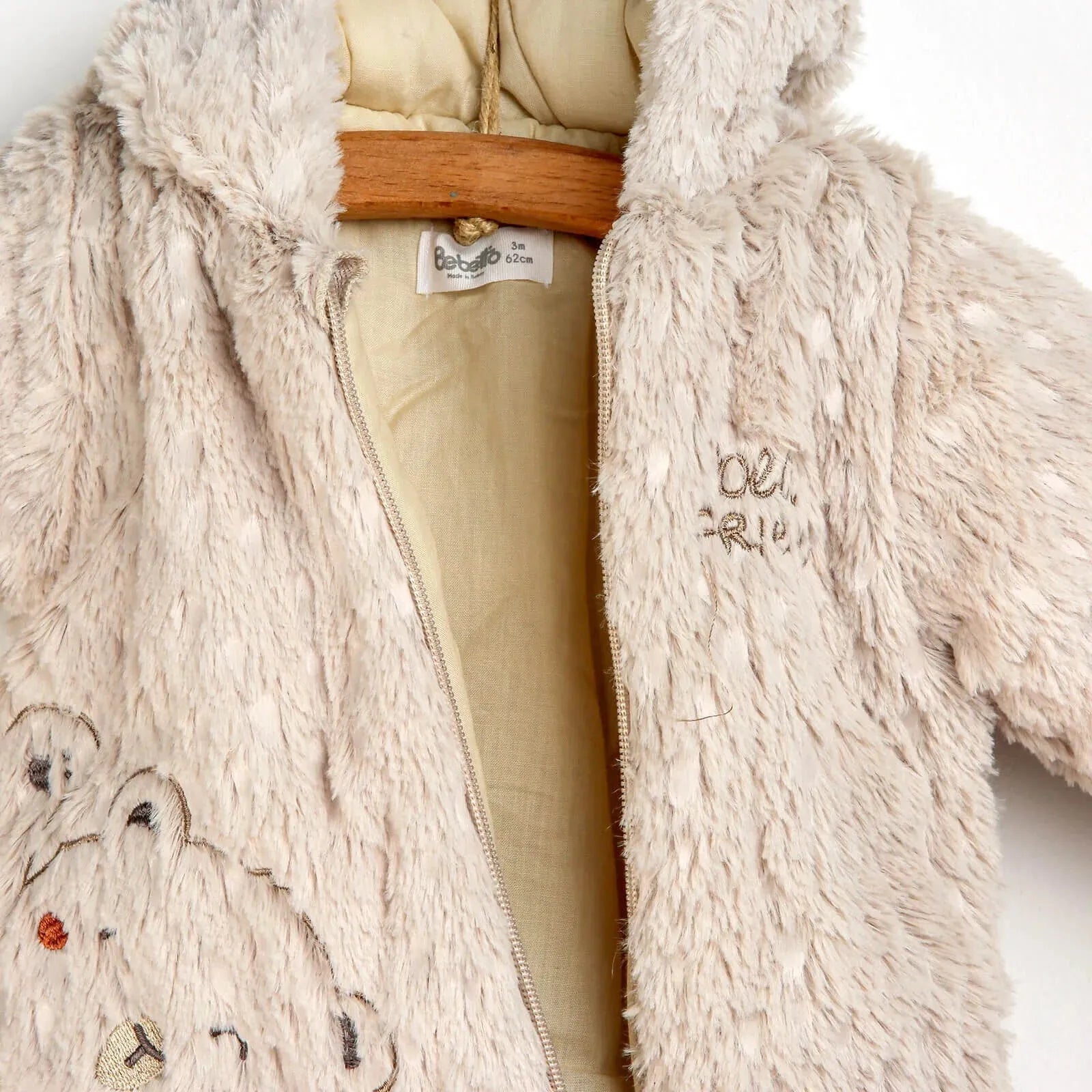 Bebetto Welsoft Footed Jumpsuit - Beige - ebebek - Black Friday