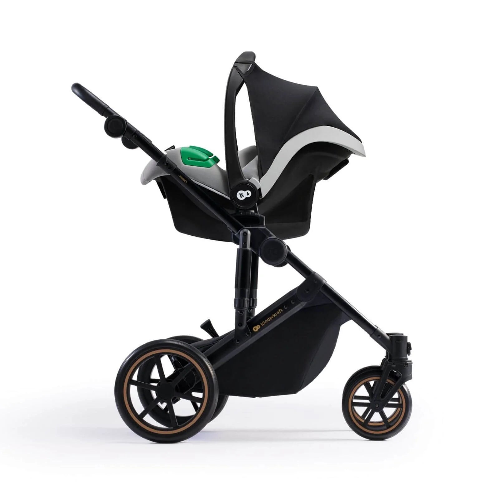 Kinderkraft 3 - in - 1 Mink Pro Prime 2 Travel System with Car Seat - Shadow Grey - ebebek - Black Friday