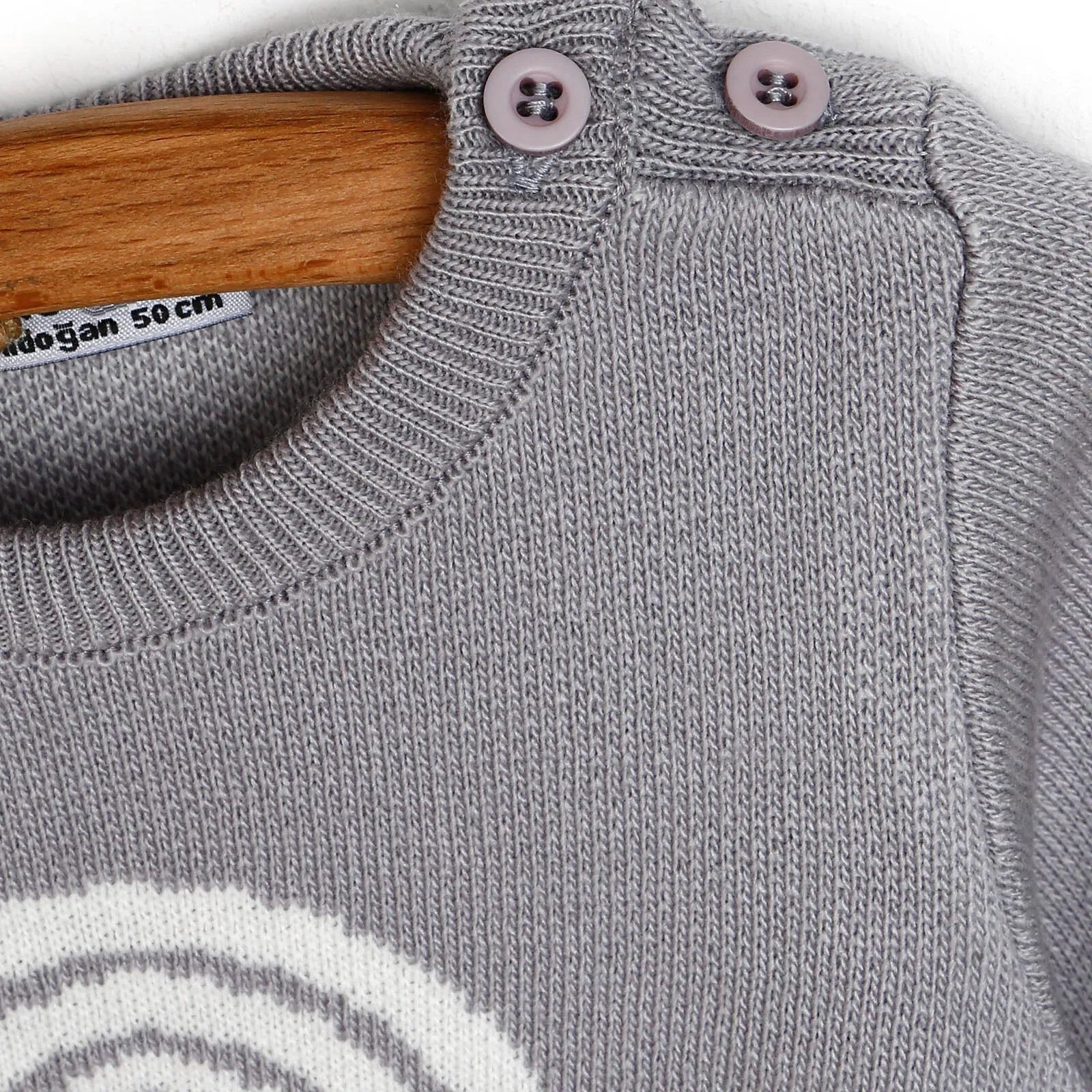 HelloBaby Newborn Rainbow Knit Sweatshirt Starter Set - Grey - ebebek - Black Friday