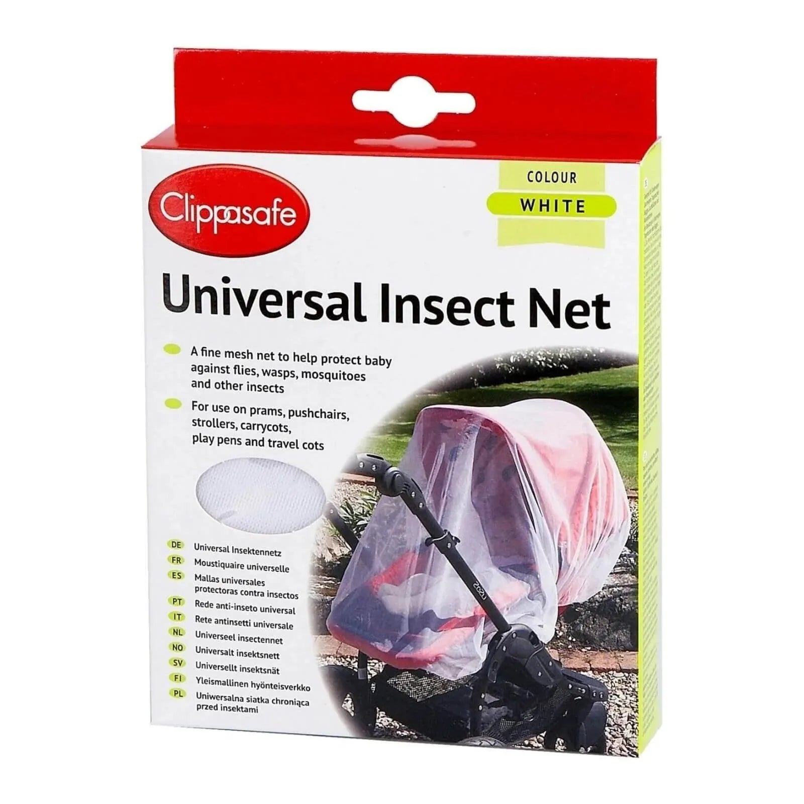Clippasafe Pram Insect Net White Universal - ebebek - Black Friday