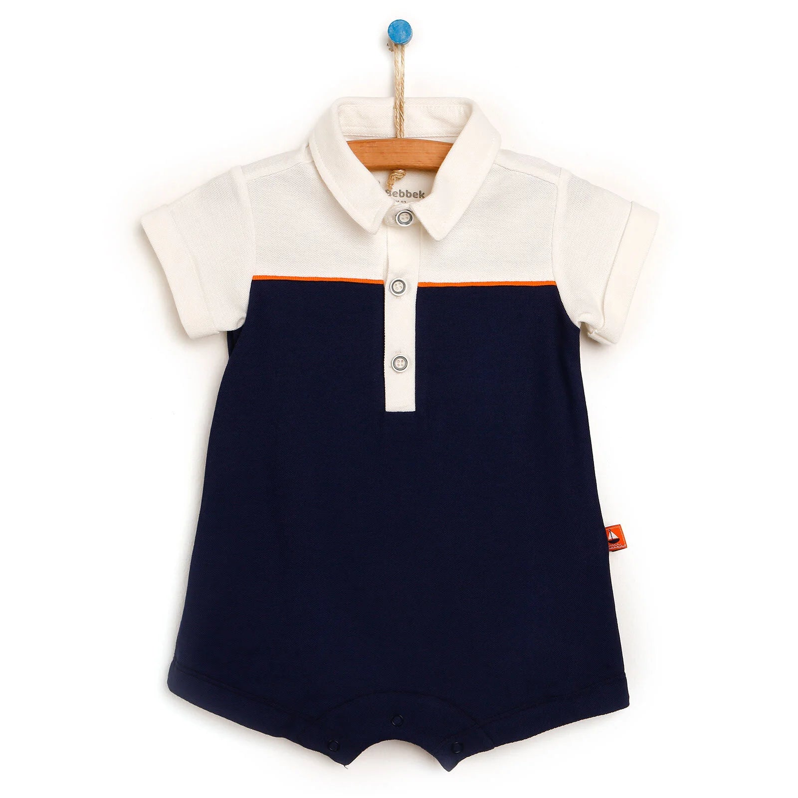 Bebbek Short Romper - Navy Blue - ebebek - Black Friday