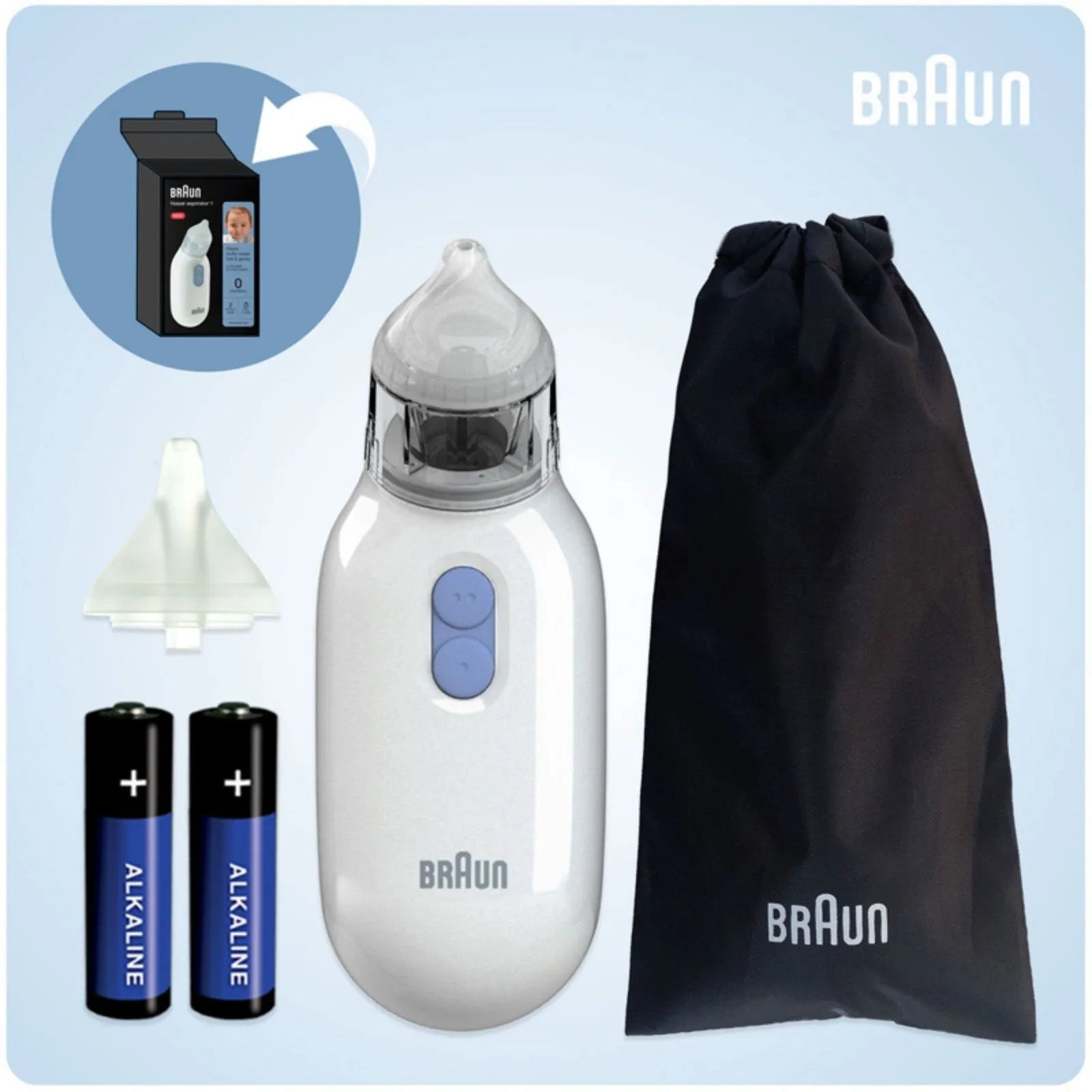 Braun BNA 100 EU Nasal Aspirator 0 M+ White - ebebek - Black Friday