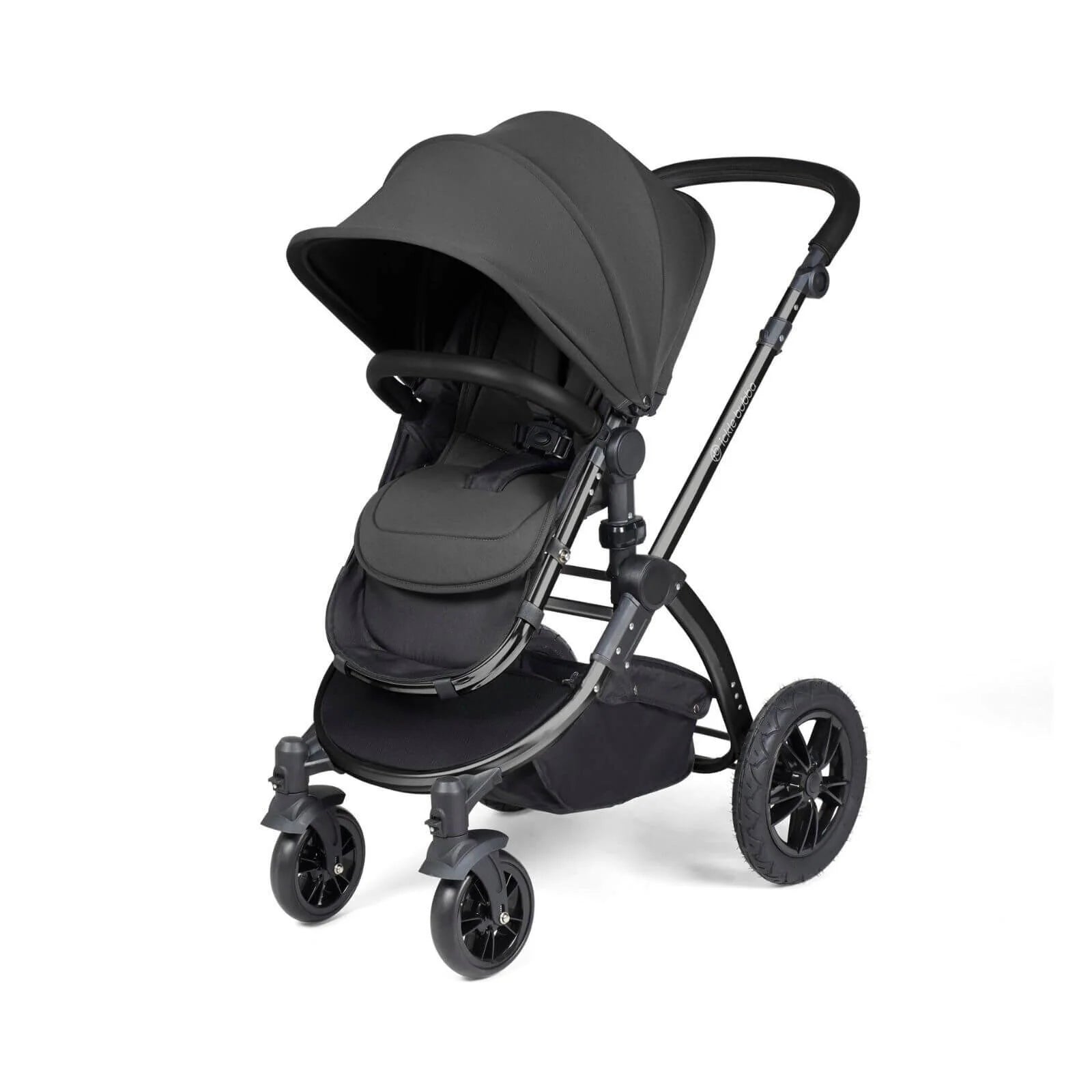 Ickle Bubba Stomp Luxe 2 - in - 1 Pushchair & Carrycot - Black/Charcoal Grey/Black - Ickle Bubba - ebebek