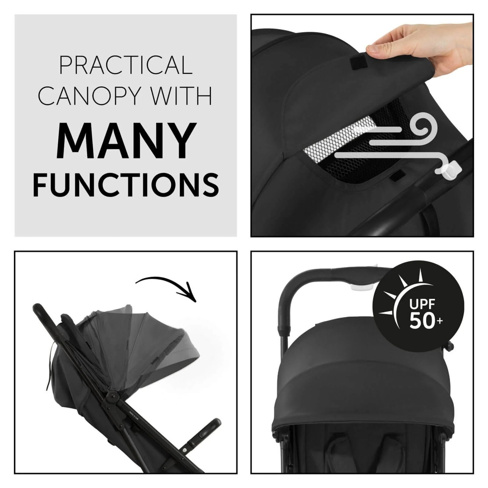 Hauck Travel N Care Pushchair - Black - ebebek - Black Friday
