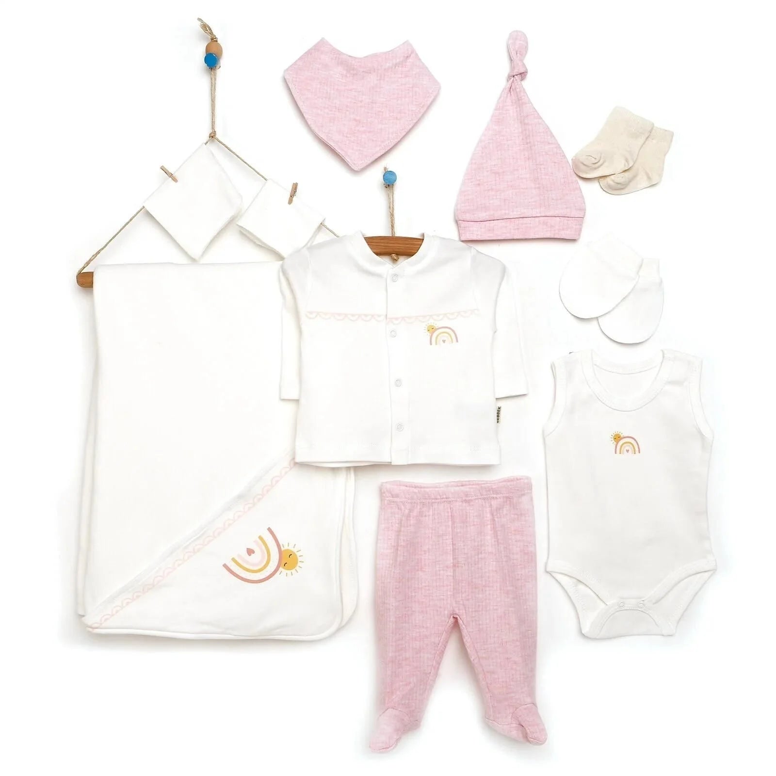 Bebbek Baby Girl 10 Pcs Newborn Starter Set - Pink - ebebek - Black Friday