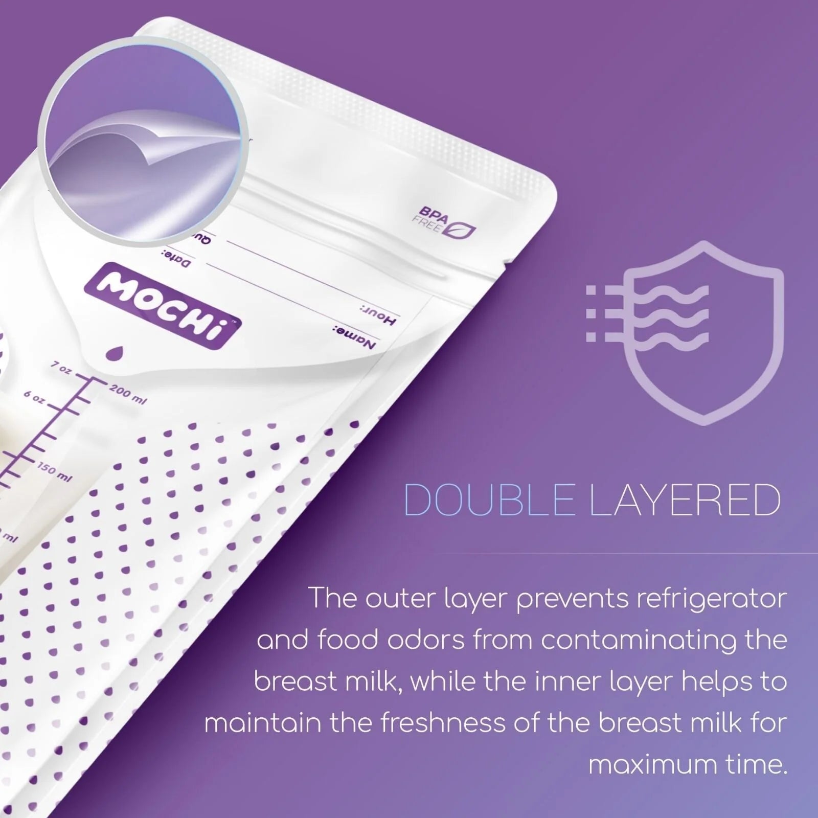 Mochi Breastmilk Storage Bags 50 pcs - ebebek - Black Friday