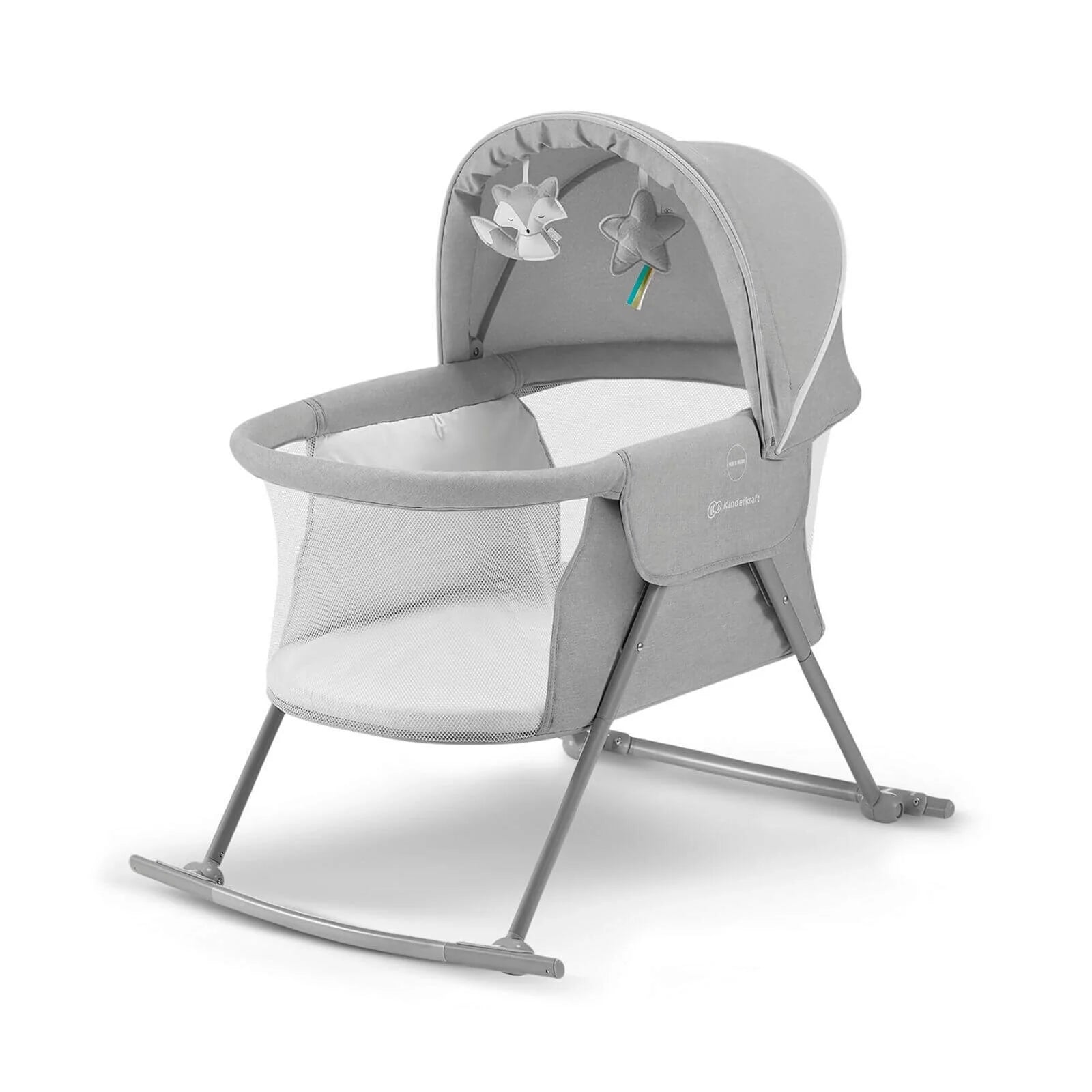 Kinderkraft LOVI 3 - in - 1 Baby Crib - Grey - ebebek - Black Friday