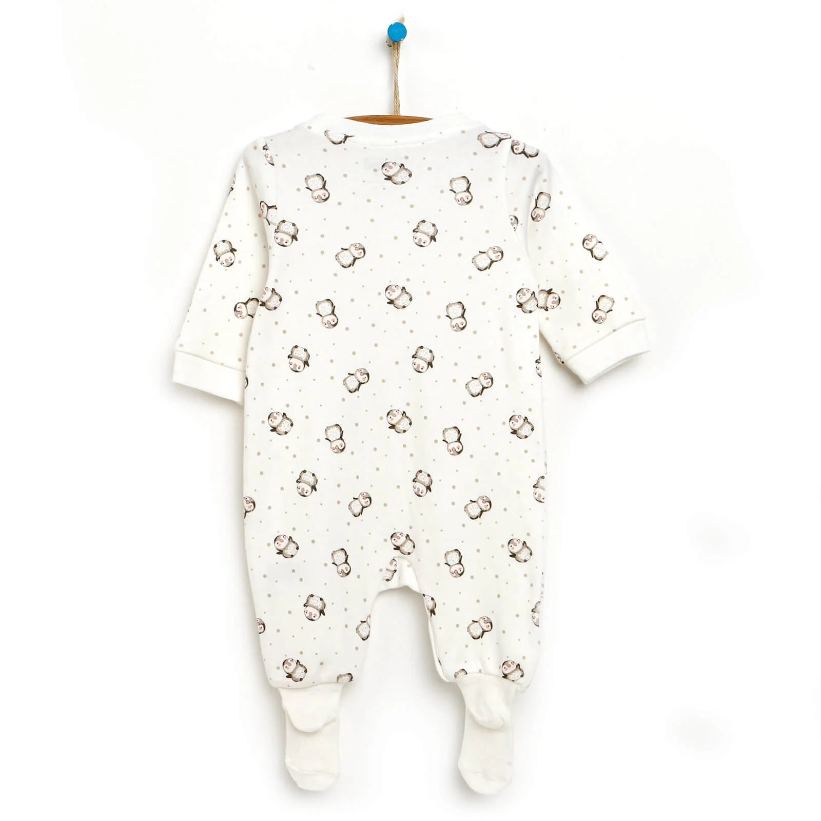 HelloBaby Newborn Baby Girl Footed Jumpsuit - Ecru - ebebek - Black Friday