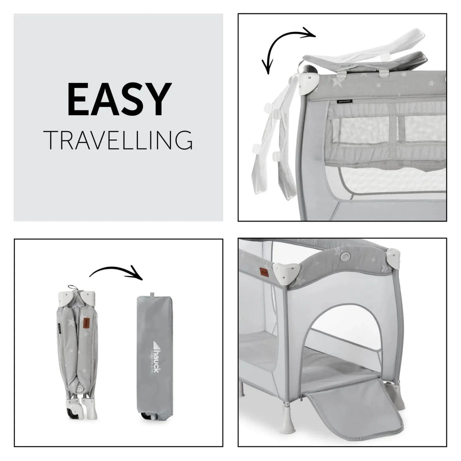 Hauck Sleep N Play Center Bassinet Travel Cot & Playpen - Stars - ebebek - Black Friday