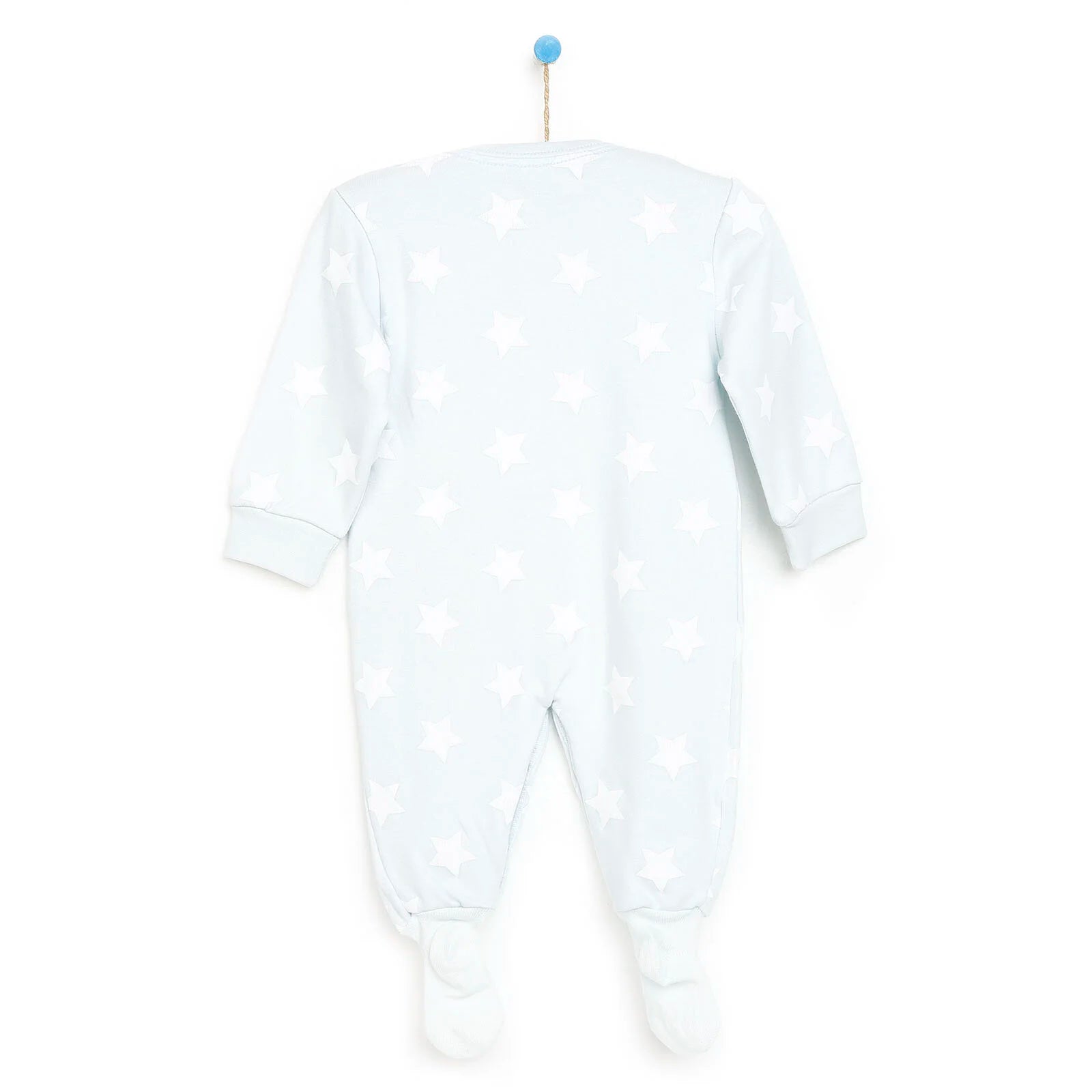 HelloBaby Newborn Baby Boy Footed Jumpsuit - Blue - ebebek - Black Friday