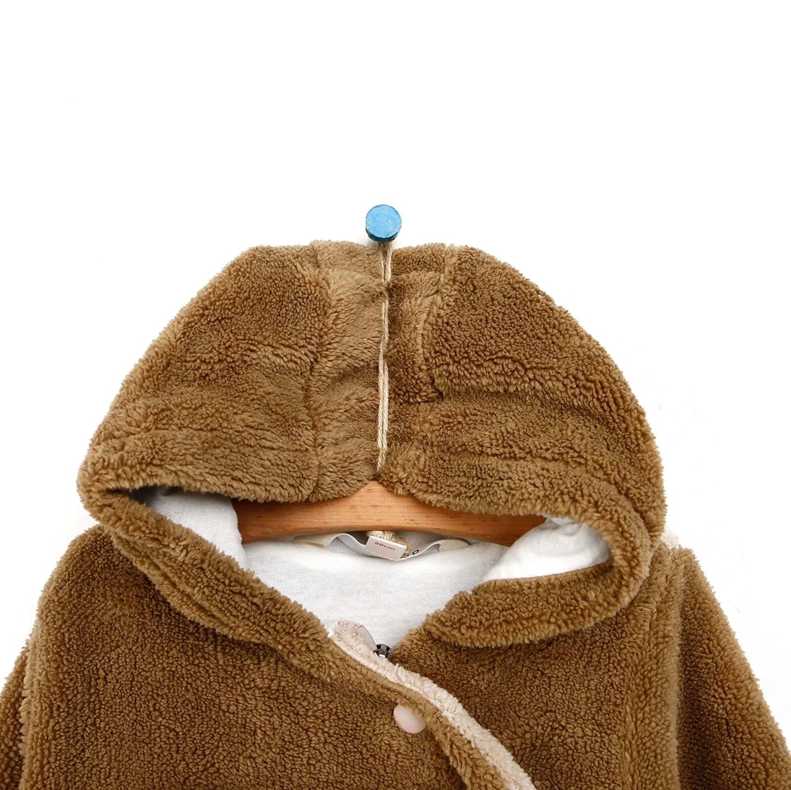 Midimod Newborn Baby Boy Cute Bear Welsoft Jumpsuit - Brown - ebebek - Black Friday