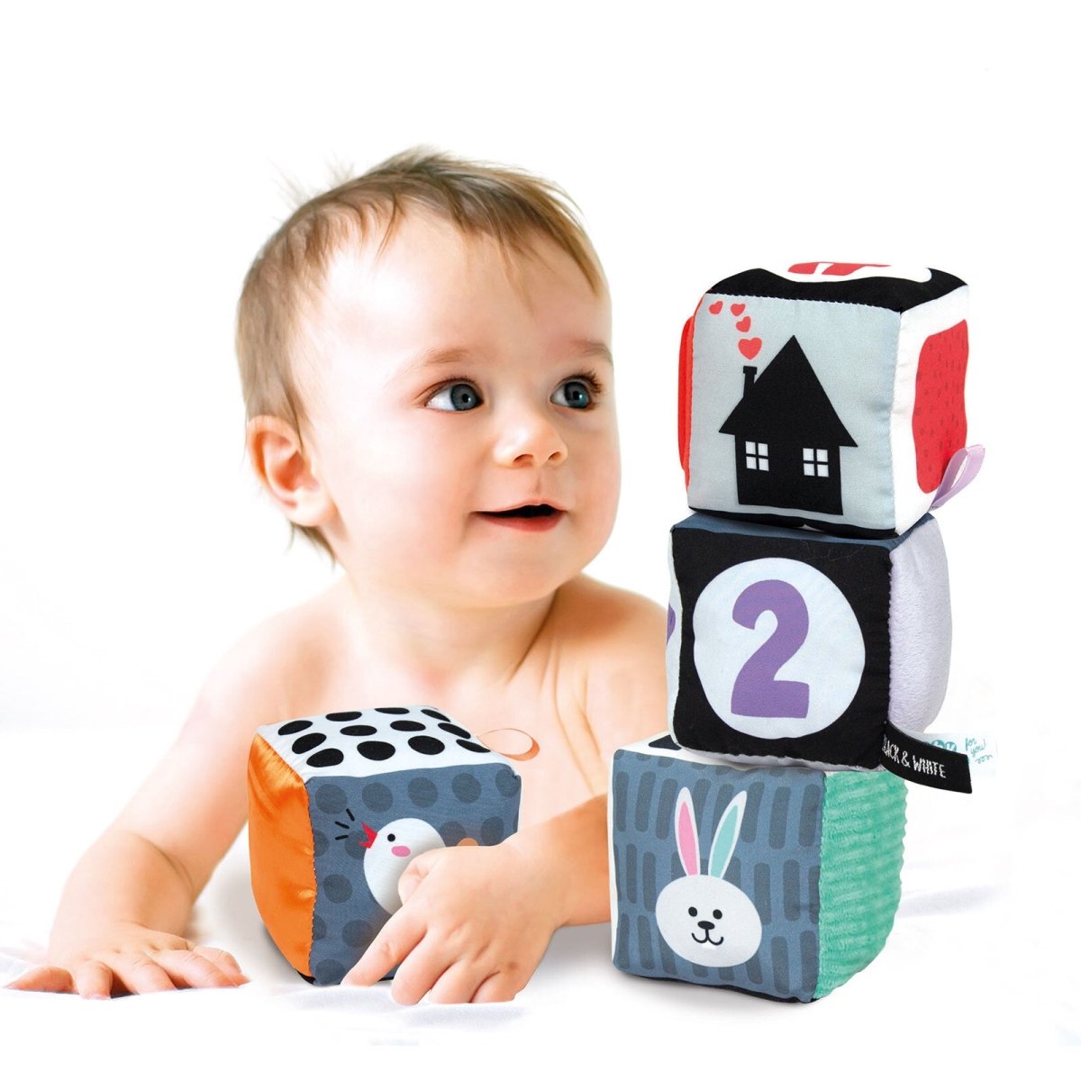 Baby Clementoni - Black & White Cubes - ebebek - Black Friday