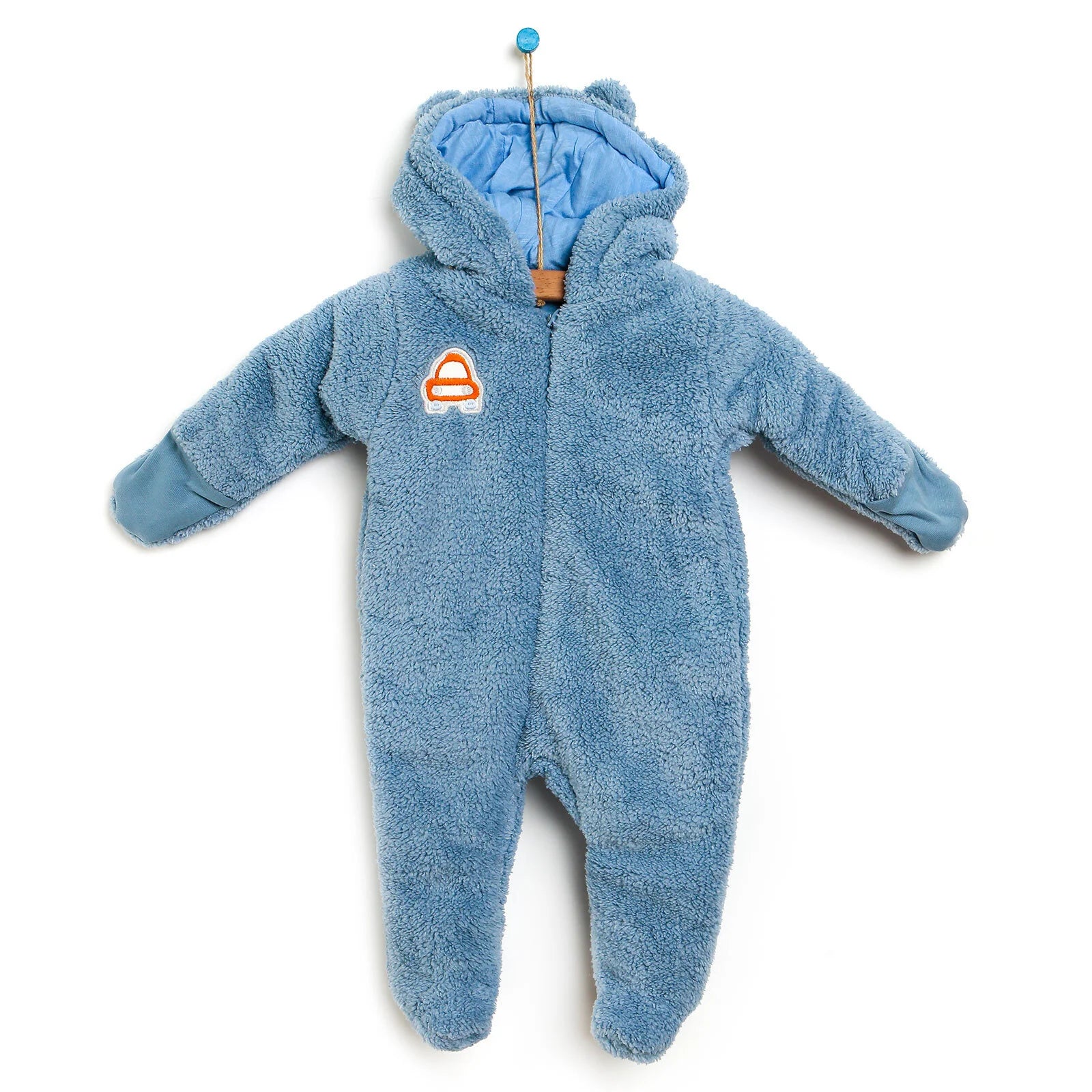 Cassiope Newborn Welsoft Footed Jumpsuit - Blue - ebebek - Black Friday