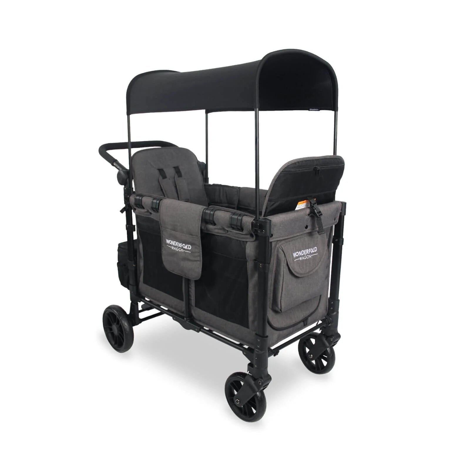 Wonderfold W2 Elite Double Stroller Wagon - Charcoal Grey - ebebek - Black Friday