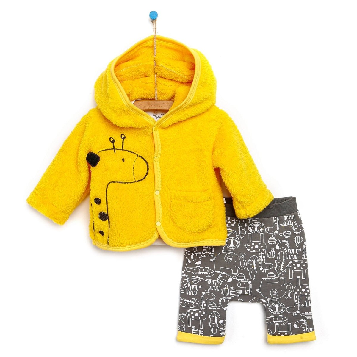 For My Baby Newborn Wild Sweatshirt - Vest - Dark Grey - ebebek - Black Friday