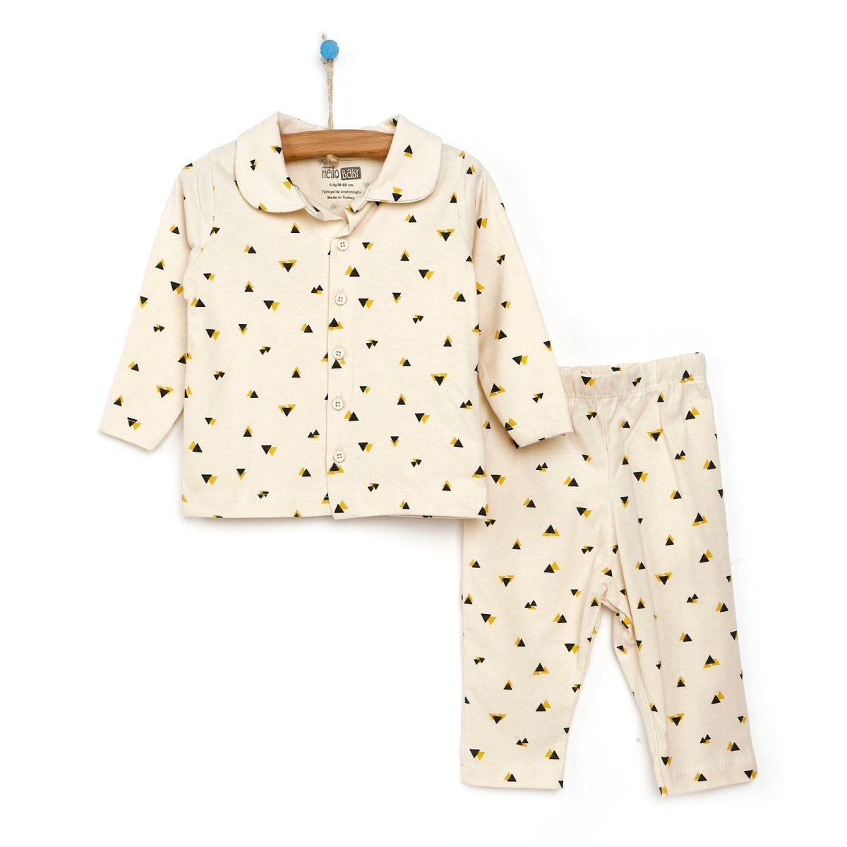 HelloBaby Basic Baby Boy Pyjamas Set - Ecru - ebebek - Black Friday