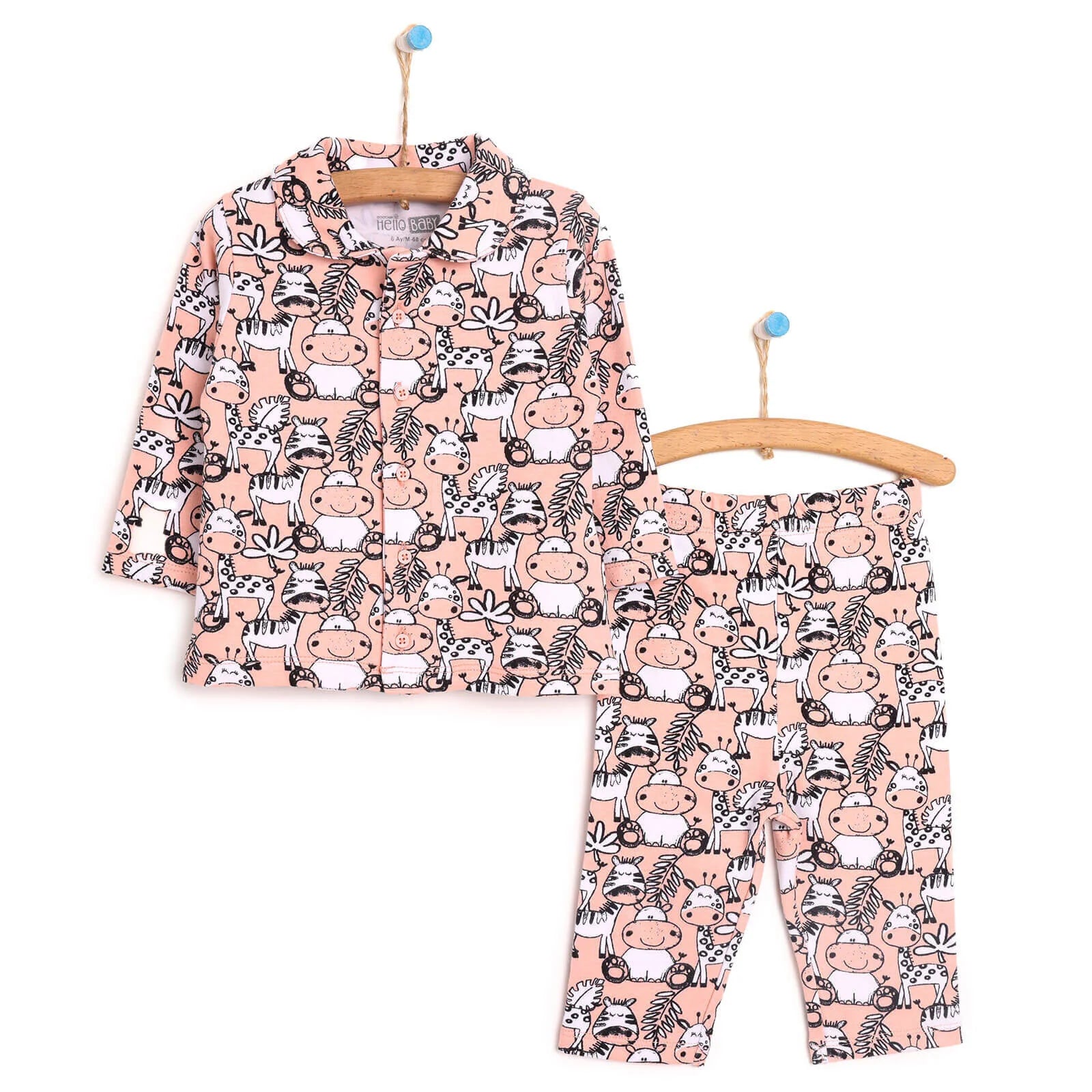 HelloBaby Baby Girl Shirt Collar Pyjamas - ebebek - Black Friday