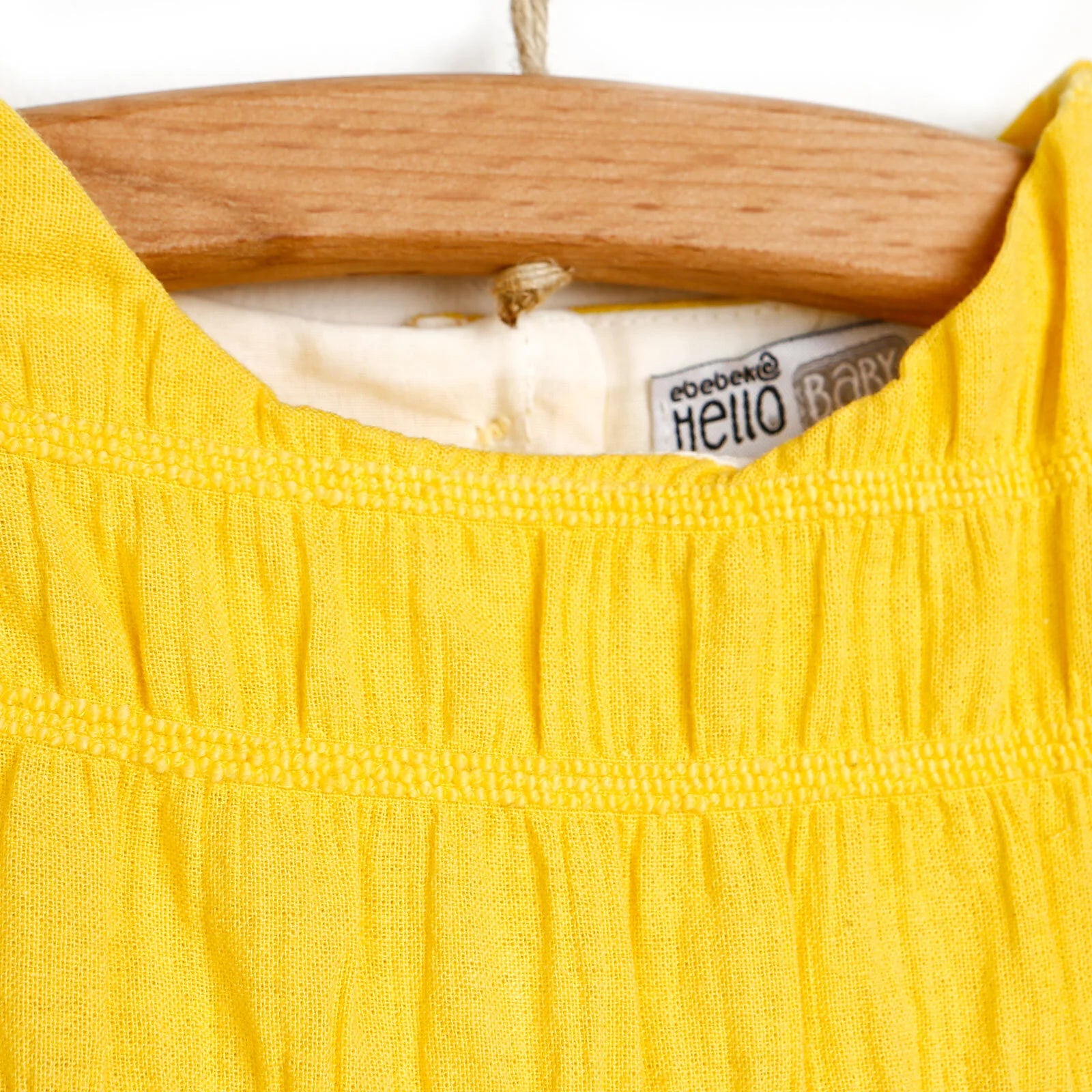 HelloBaby Basic Back Button Detail Frill - Yellow - ebebek - Black Friday