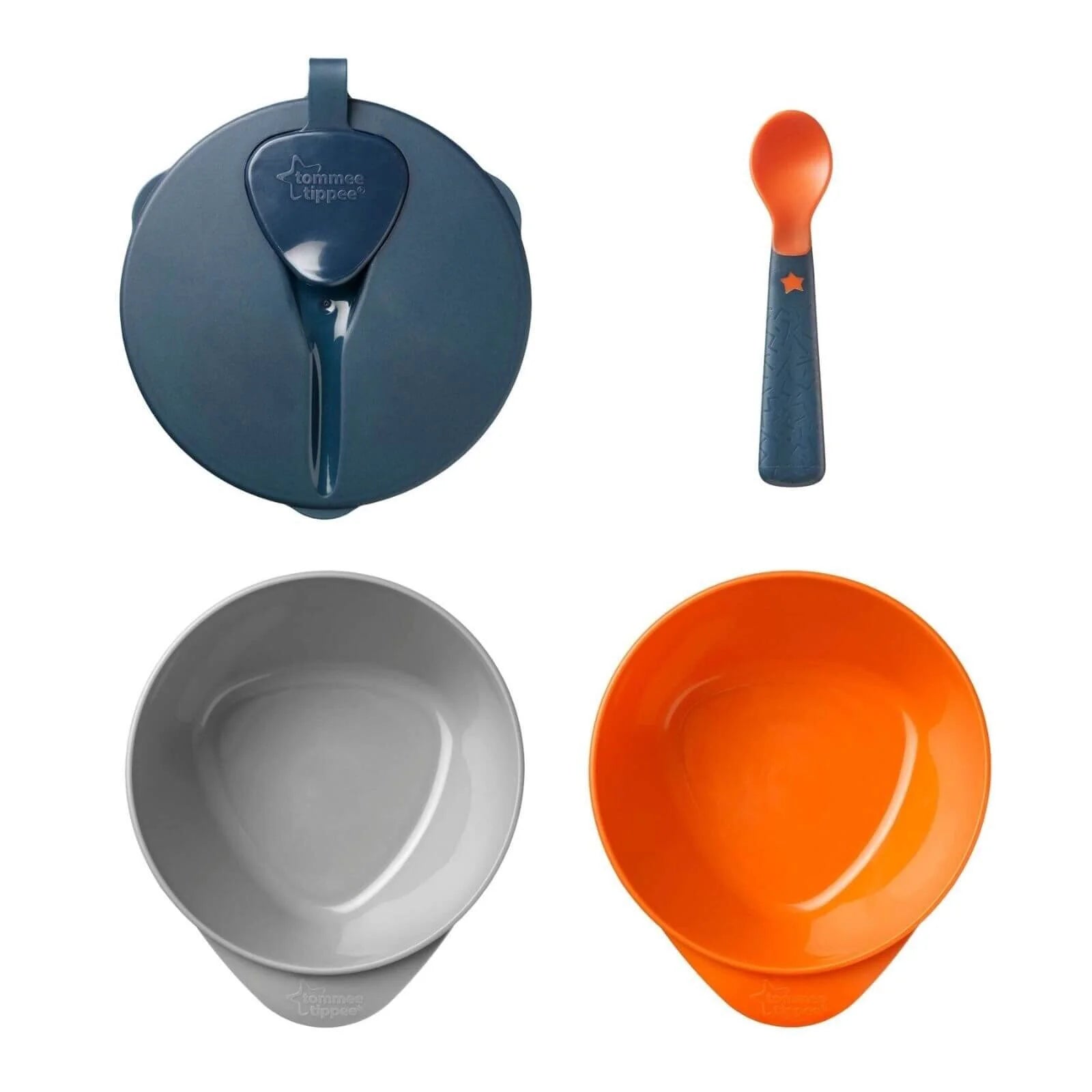 Tommee Tippee 2 Feeding Bowls with Spoon and Lid - ebebek - Black Friday