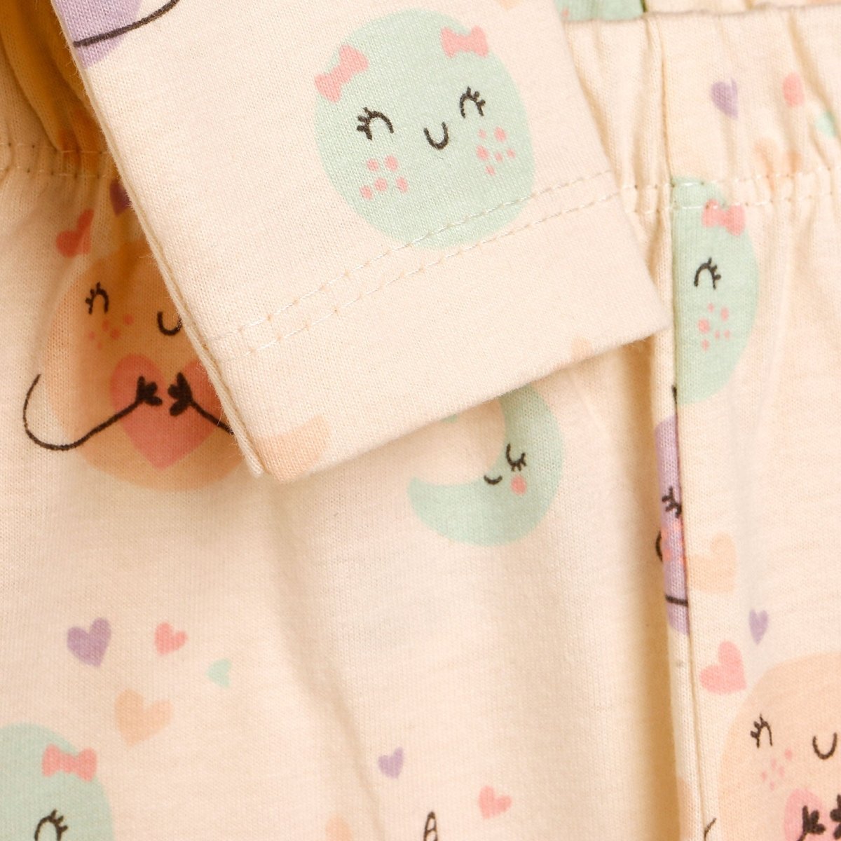 HelloBaby Basic Baby Girl Pyjamas Set - Ecru - HelloBaby - ebebek