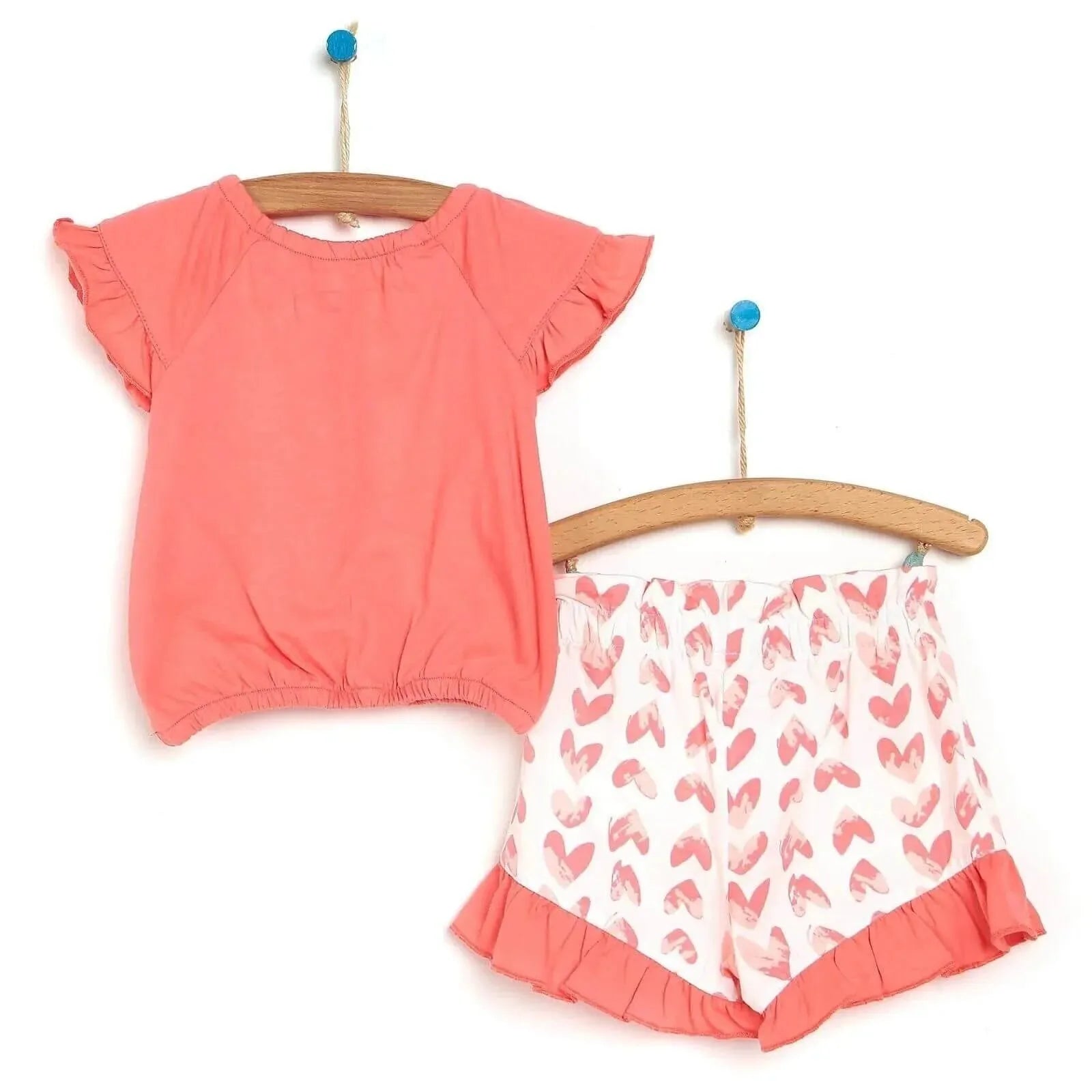 HelloBaby Blouse - Shorts - Coral - ebebek - Black Friday