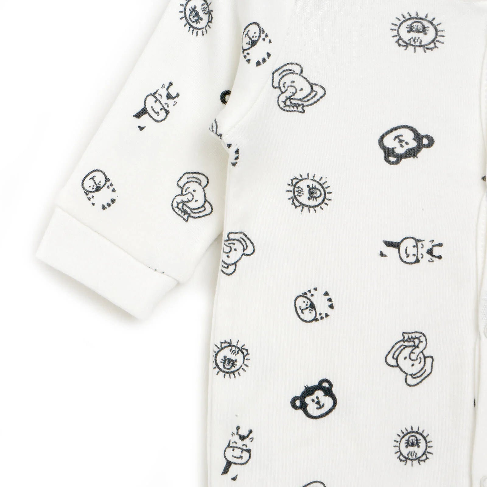 HelloBaby Newborn Baby Boy Footed Jumpsuit - White - ebebek - Black Friday