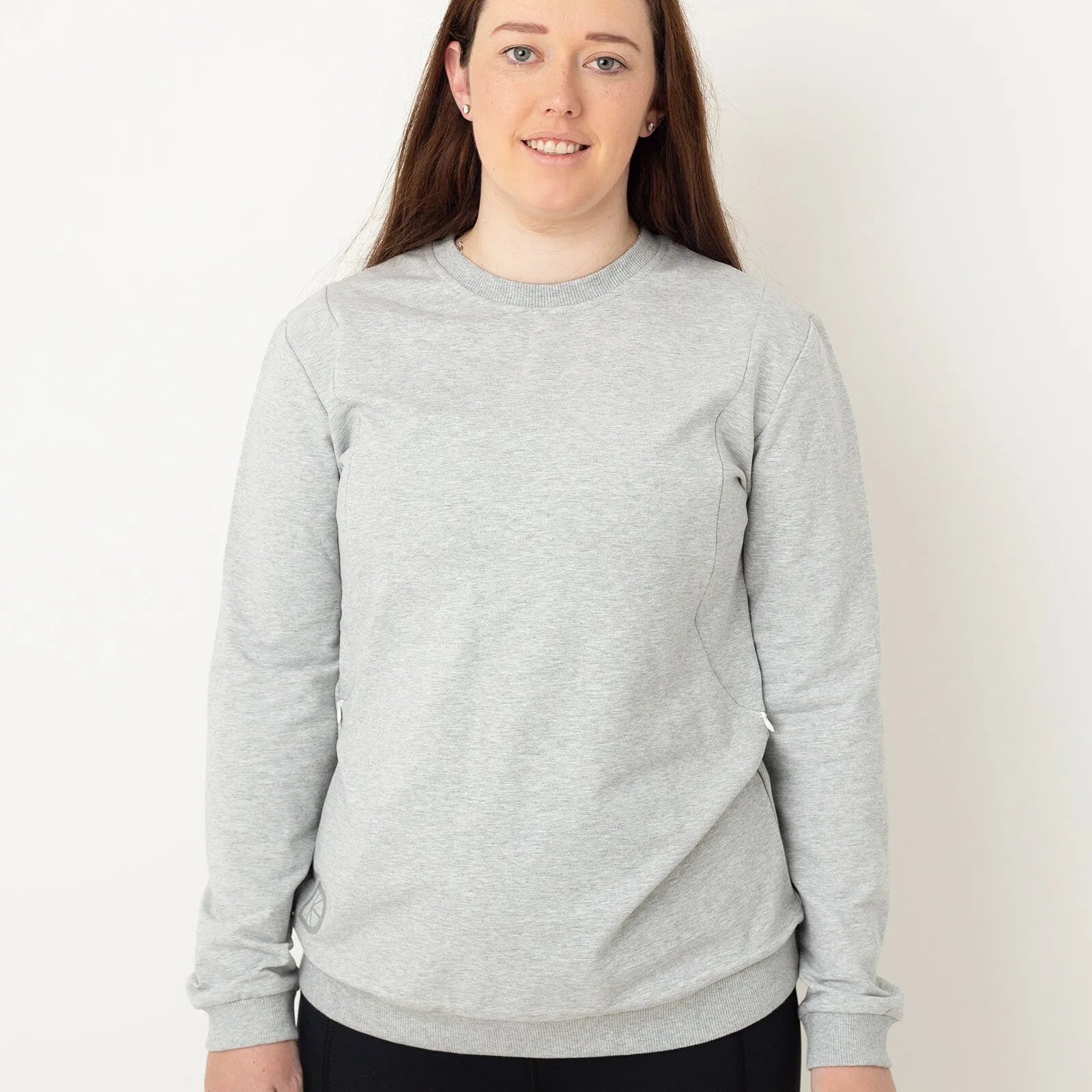 Latched Nursing Crew Sweatshirt - Grey - ebebek - Black Friday