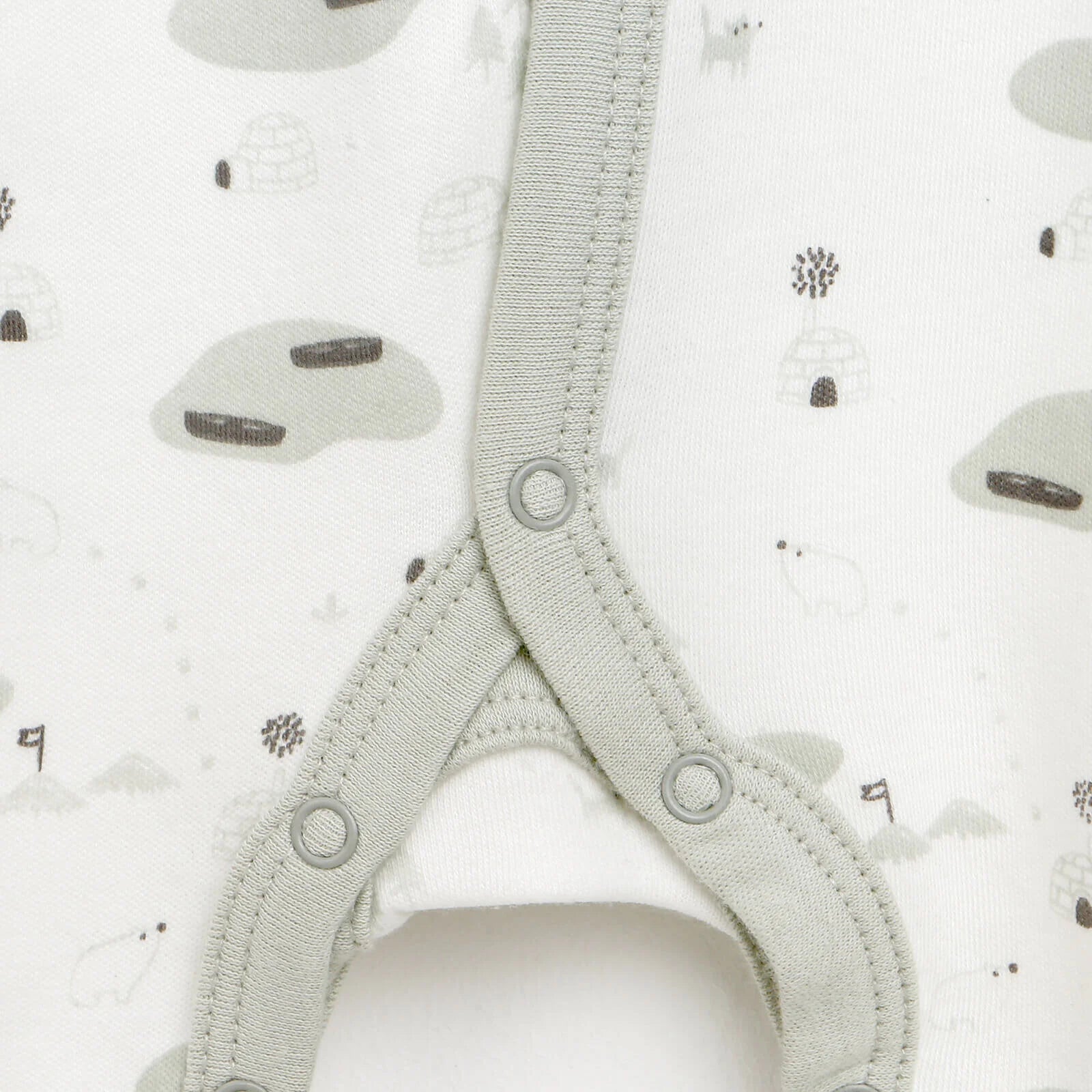 HelloBaby Newborn Baby Boy Footed Jumpsuit - Ecru - ebebek - Black Friday