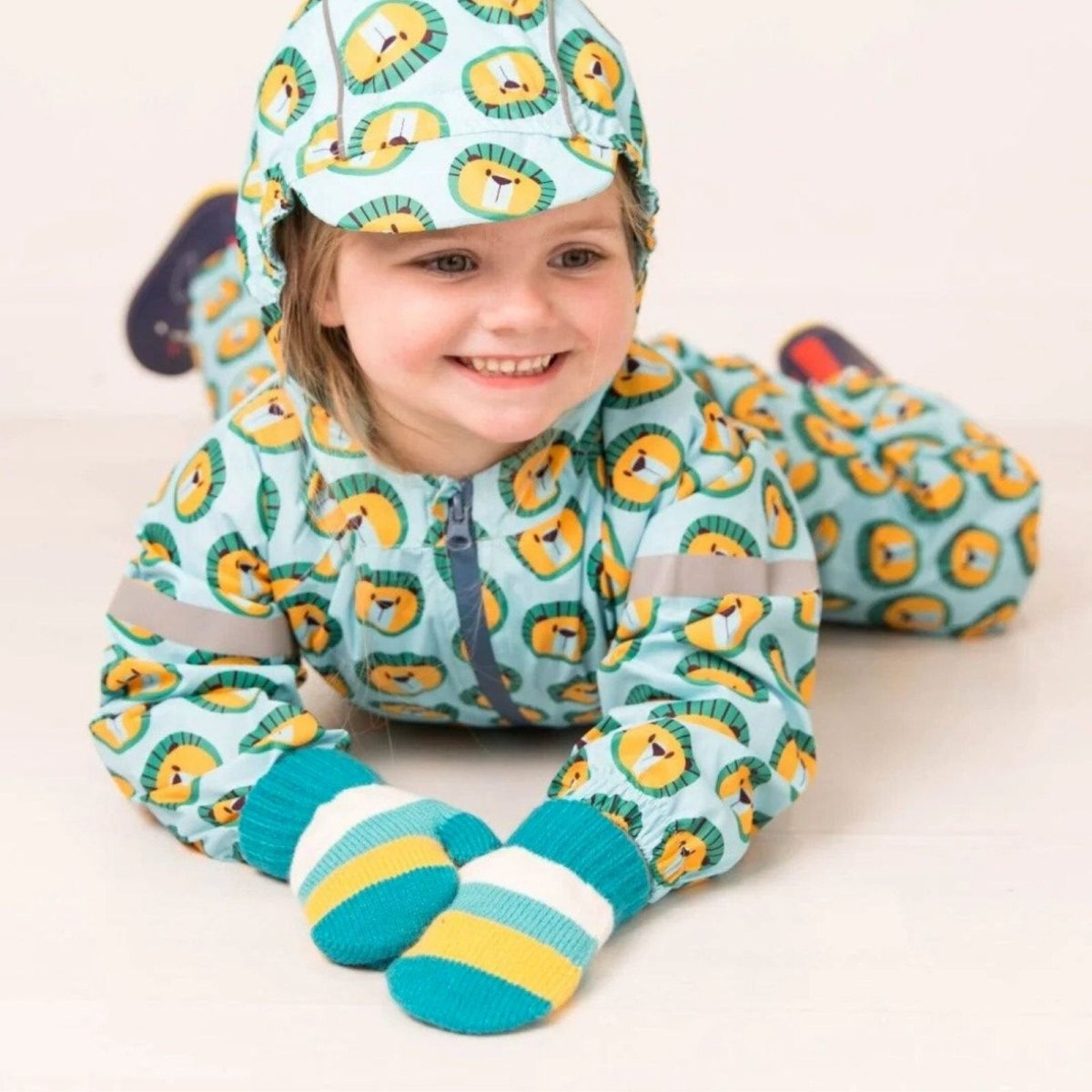 Blade & Rose Bright Striped Mittens 2 - 6 Years Blue/Red/Yellow - ebebek - Black Friday