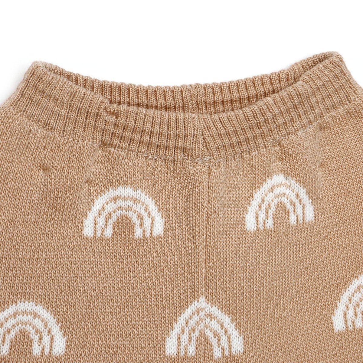 HelloBaby Newborn Rainbow Knit Sweatshirt Starter Set - Beige - HelloBaby - ebebek