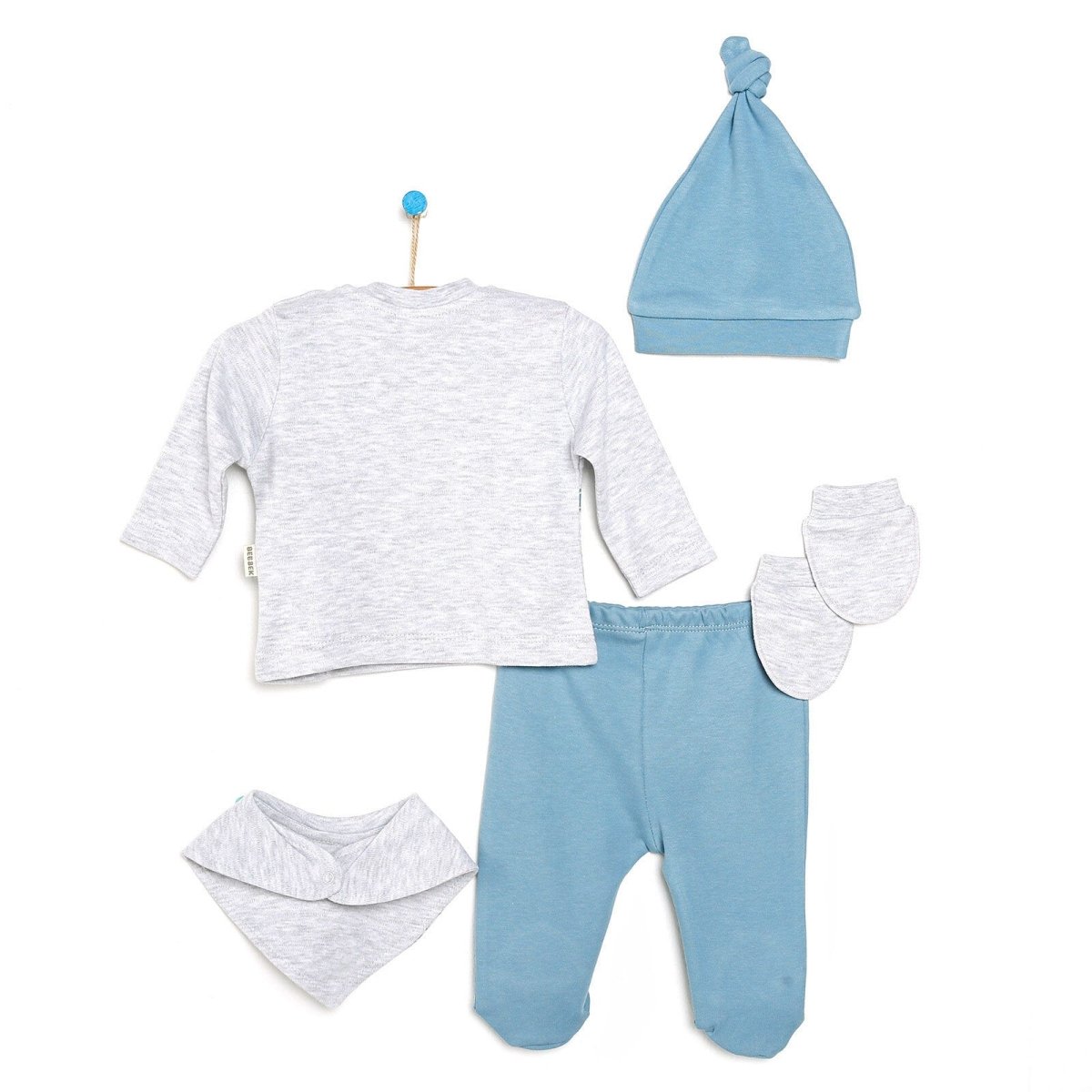 Bebbek Baby Boy 5 Pcs Newborn Starter Set - Dark Blue - ebebek - Black Friday