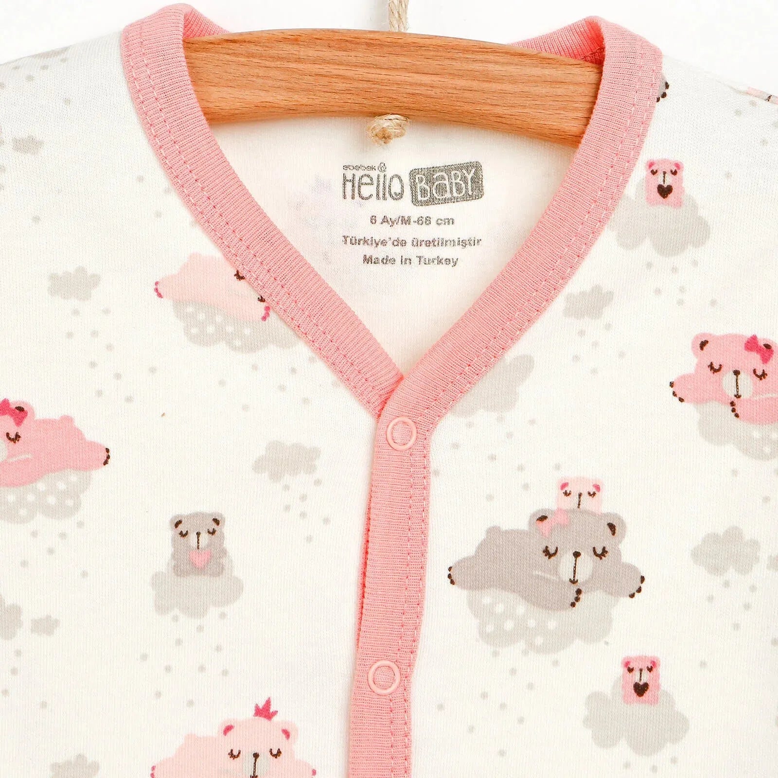 HelloBaby Basic Baby Girl Pyjamas Set - Light Pink - ebebek - Black Friday