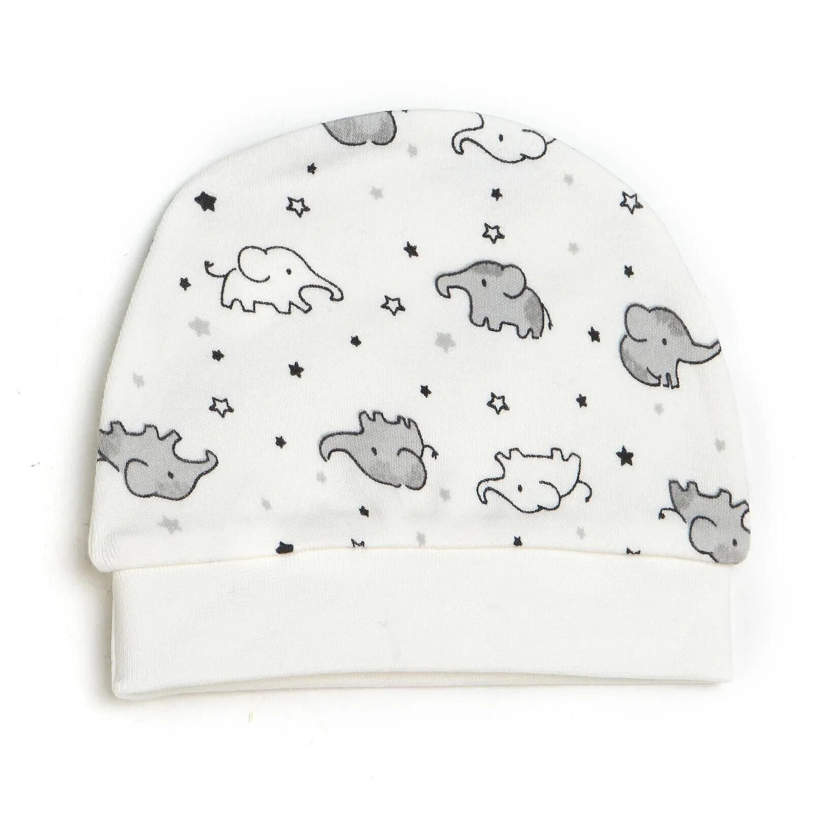 HelloBaby Newborn Baby Cute Elephant Romper Baby and Hat Set 3 pcs - Ecru - ebebek - Black Friday