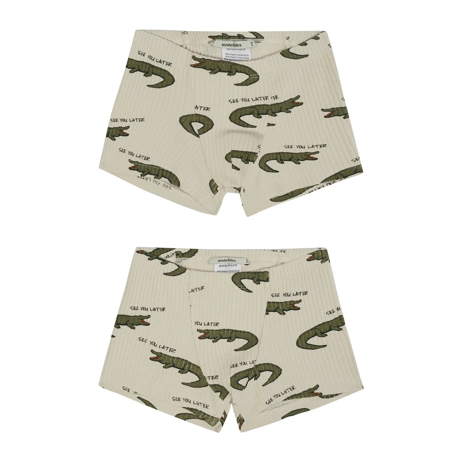 Antebies Crocodile Fun Rib Boxer Set 2 Pack - ebebek - Black Friday
