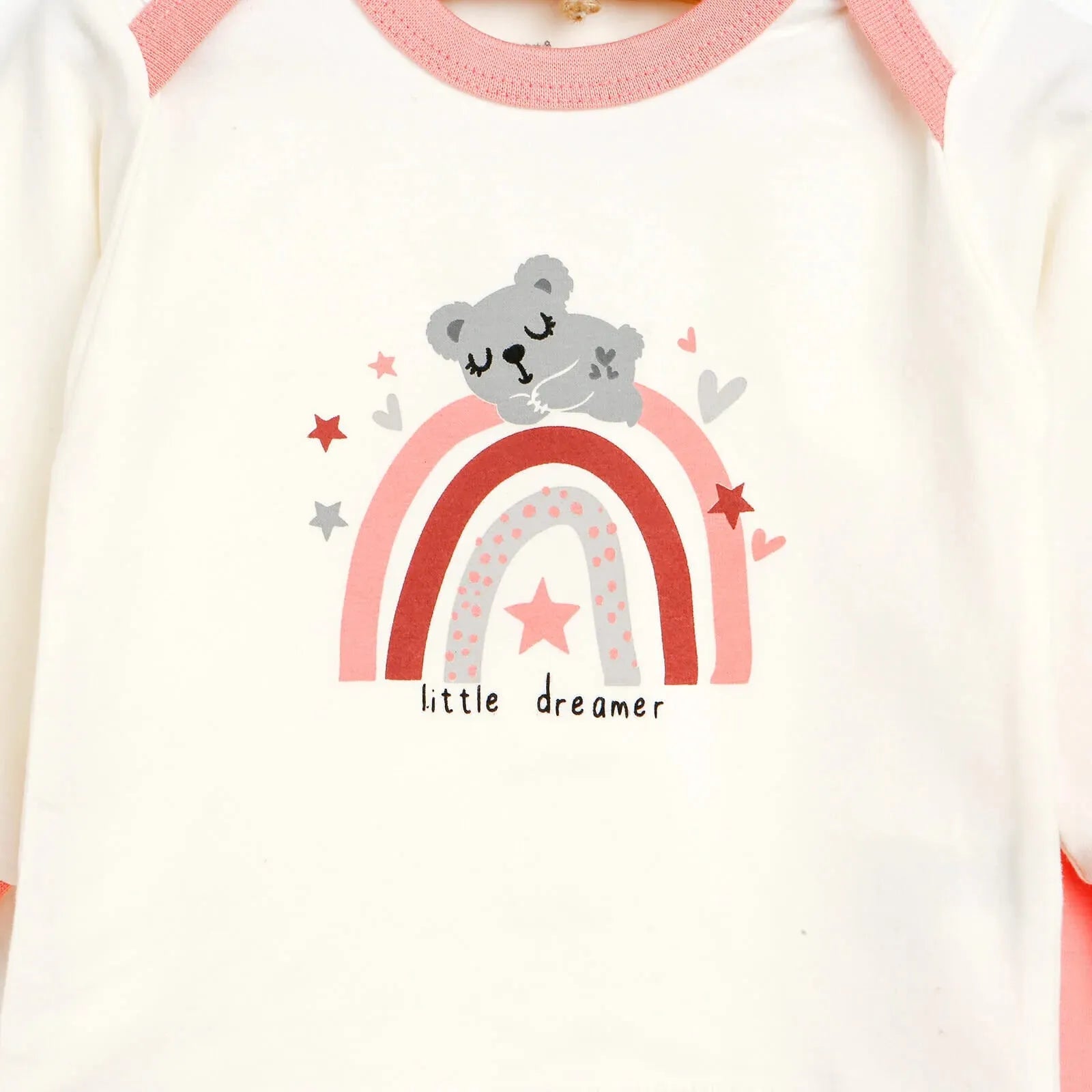 HelloBaby Basic Collared Neck Pyjamas Set - Salmon - ebebek - Black Friday