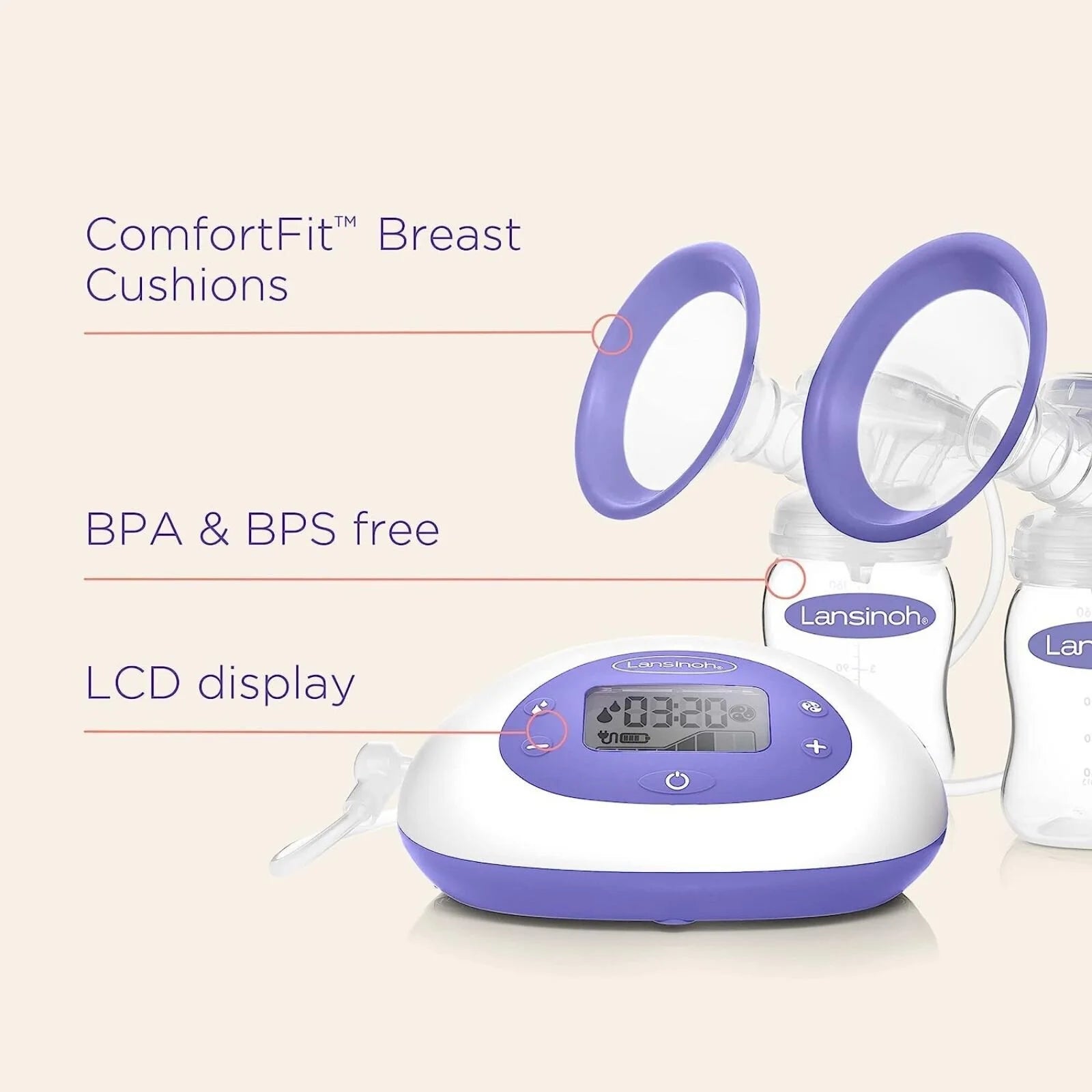Lansinoh Double Electric Breast Pump 2 - in - 1 - ebebek - Black Friday
