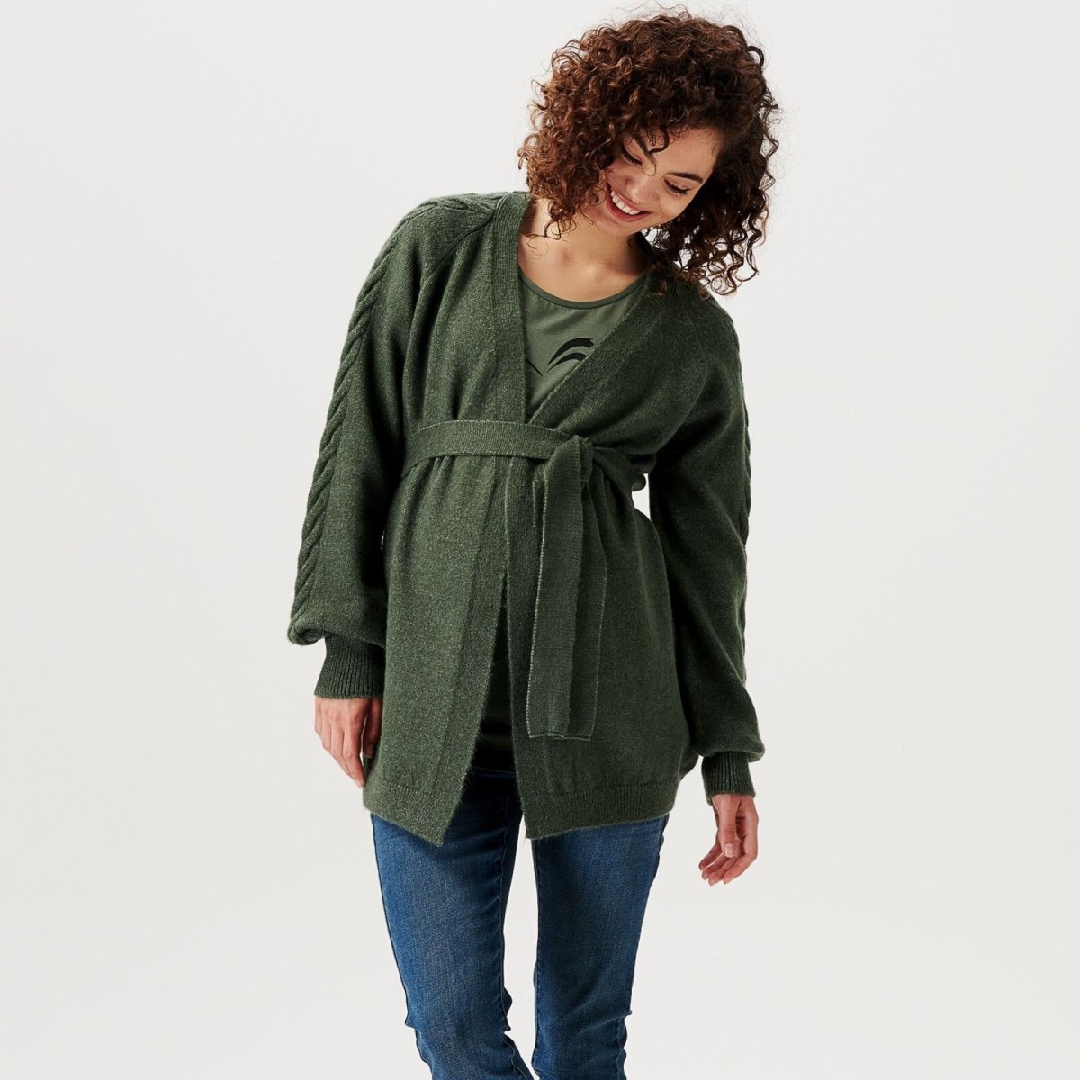 Supermom Cardigan Broadway Long Sleeve - Thyme - ebebek - Black Friday
