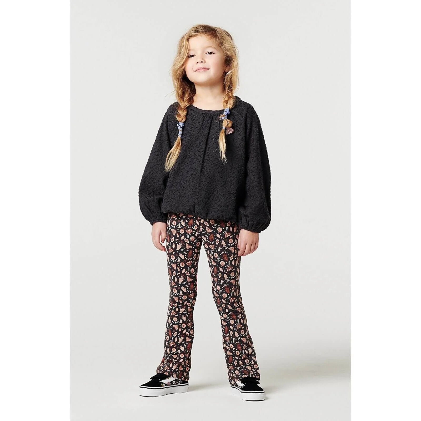 Noppies Girls T-shirt Long Sleeve Kalymnos - Phantom - ebebek - Black Friday