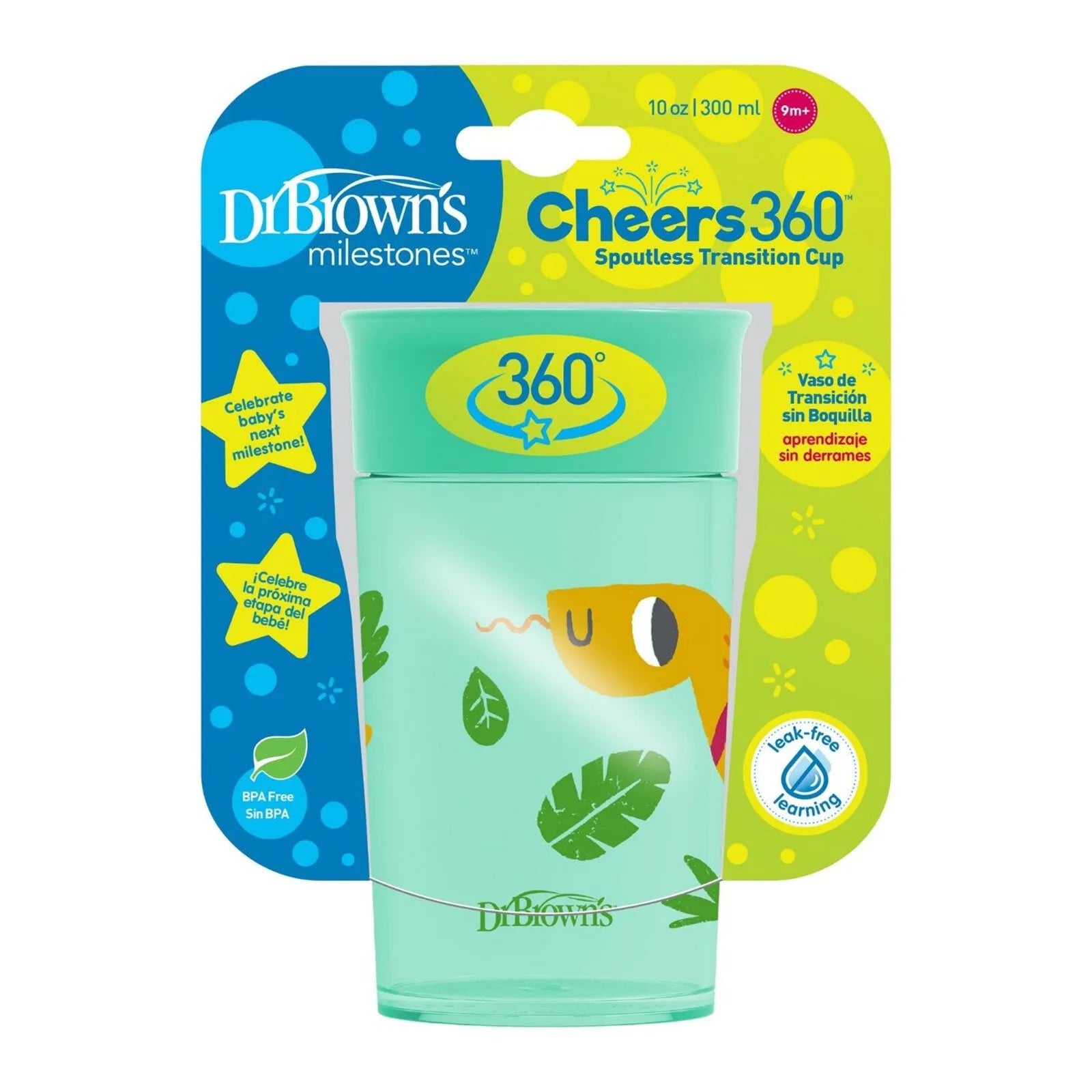 Dr. Brown's Milestones Cheers 360 Cup 300ml - Green - ebebek - Black Friday