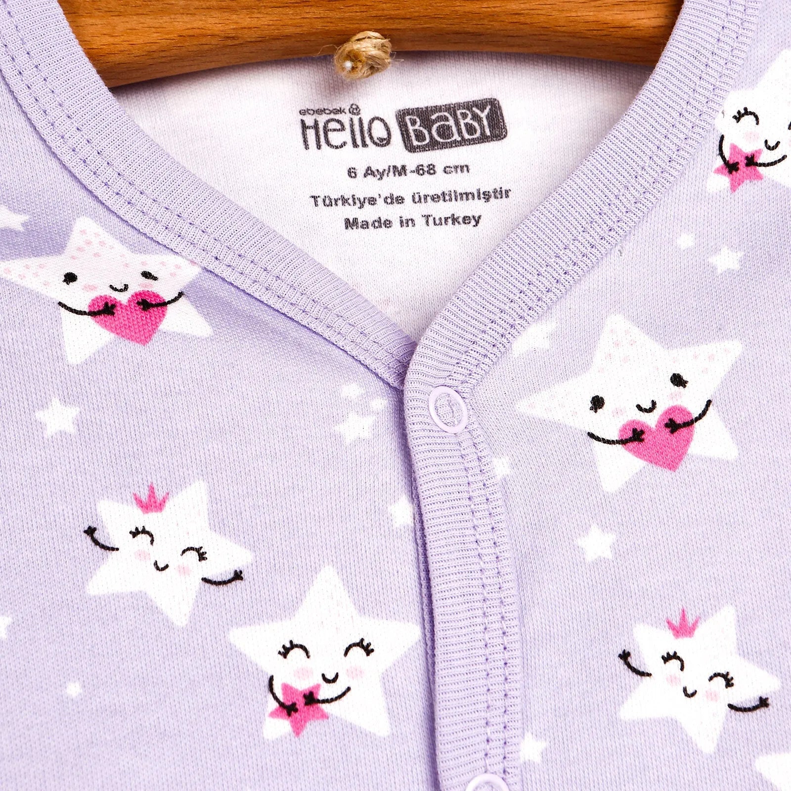 HelloBaby Basic Baby Girl Pyjamas Set - Lilac - ebebek - Black Friday