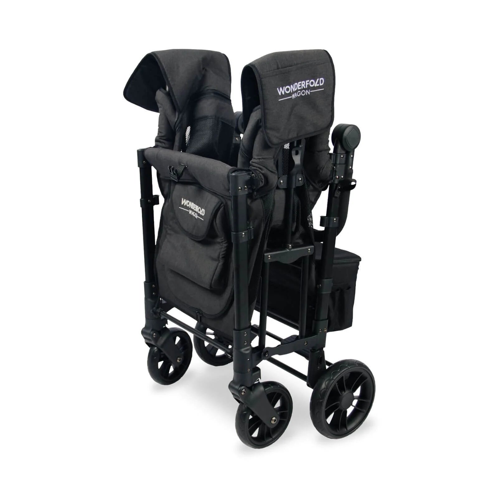 Wonderfold W2 Elite Double Stroller Wagon - Volcanic Black - ebebek - Black Friday